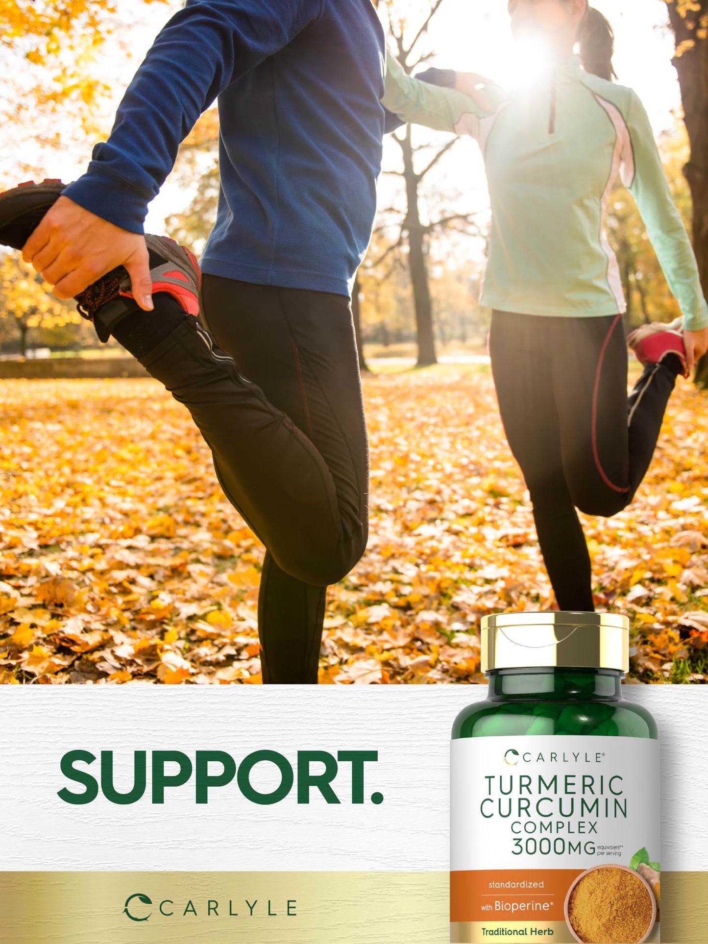 Carlyle Turmeric Curcumin with Black Pepper Capsules 90 Count