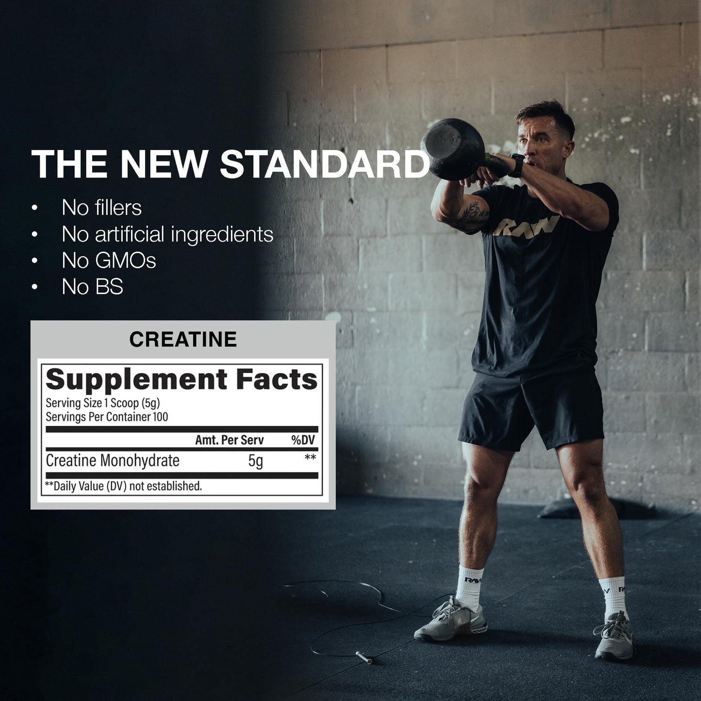 RAW Creatine Monohydrate Powder 17.64