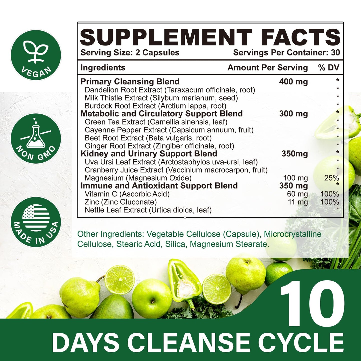 Vortyxon 25-in-ONE CannaKlean & Detox Capsules, 120 Capsules
