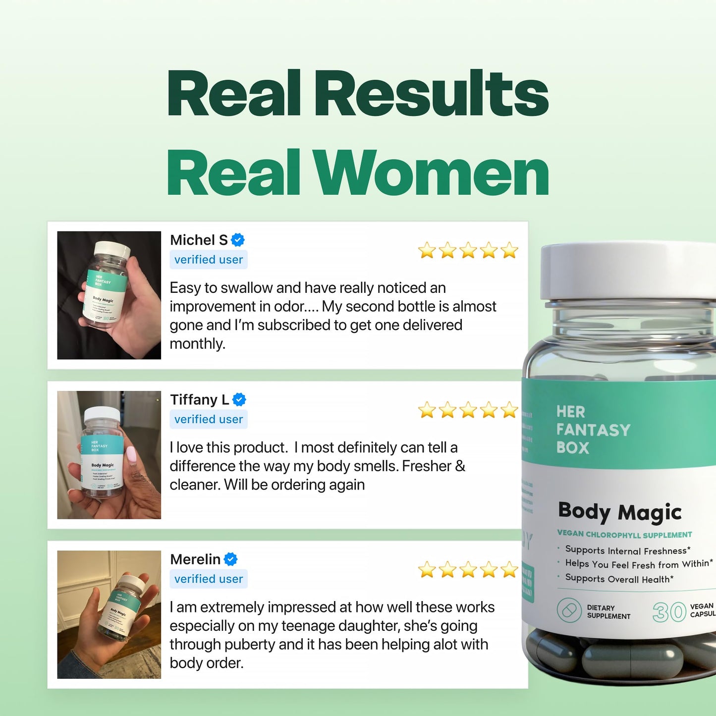 Her Fantasy Box Body Magic Chlorophyll Capsule 30 Count