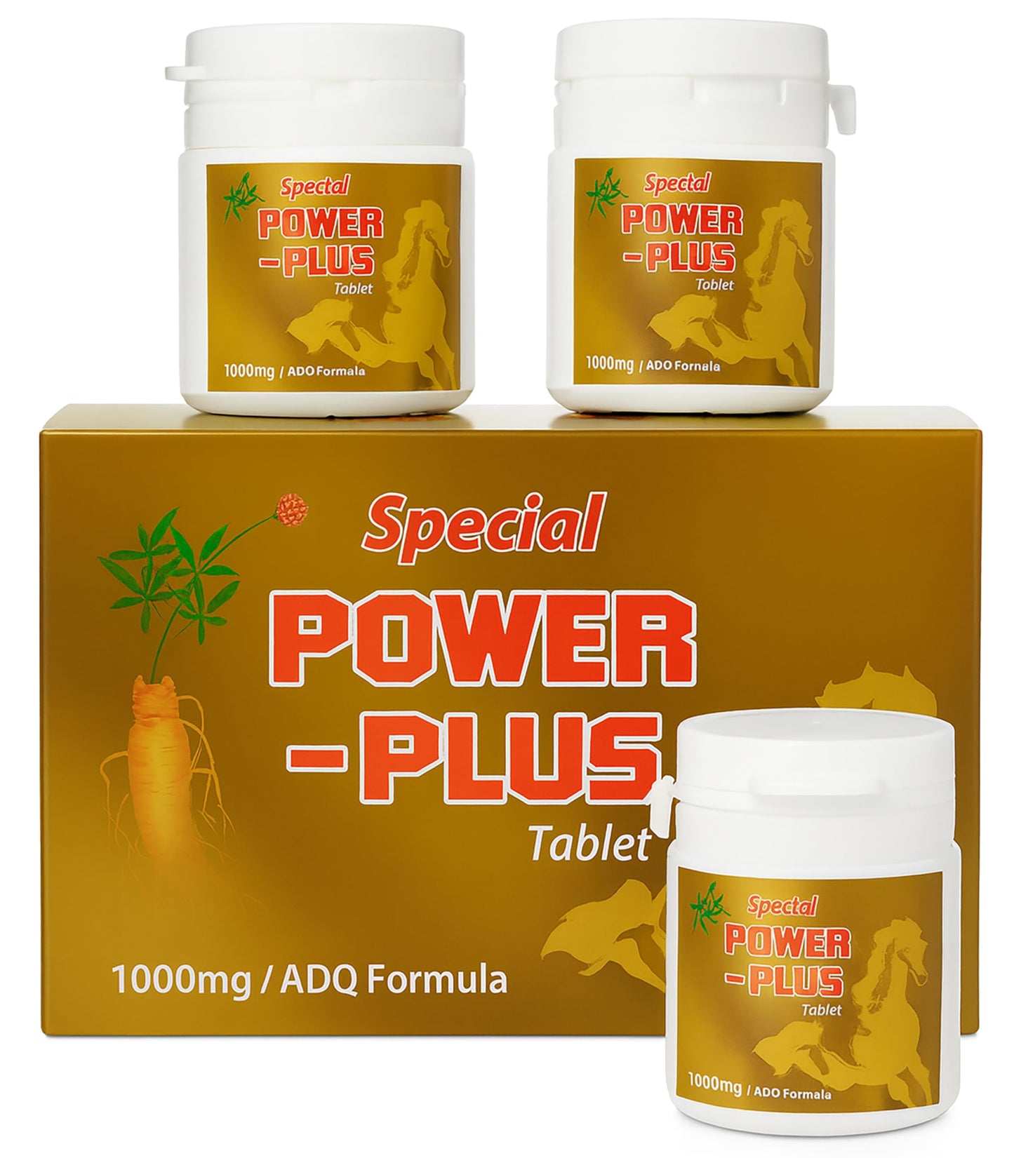 Skydia Power Plus Super Ginseng Root Korean Red Ginseng Capsules, 36 Capsules