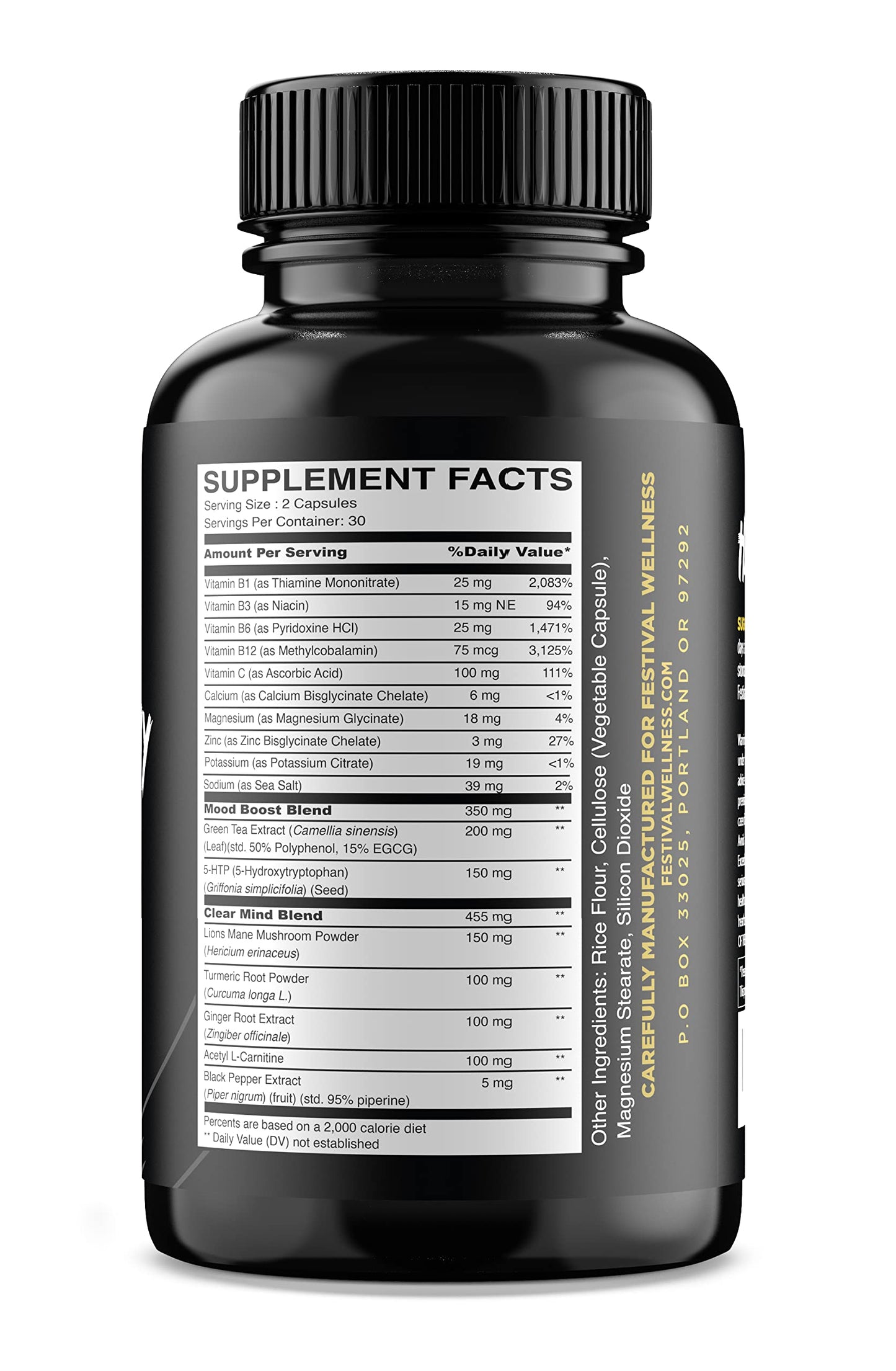 Festival Wellness Harmony: Festival Recovery Capsule, 60 Capsules