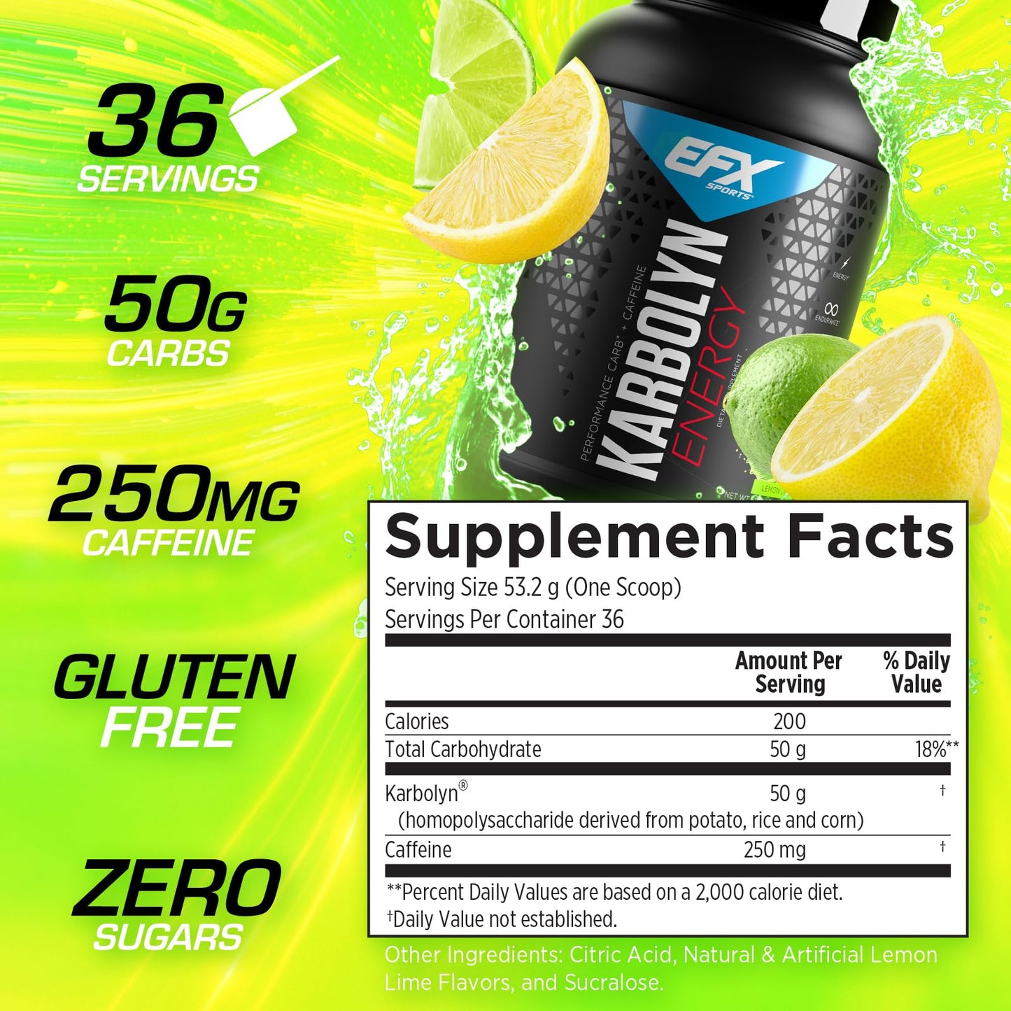 EFX Sports Karbolyn Energy Powder 68.8