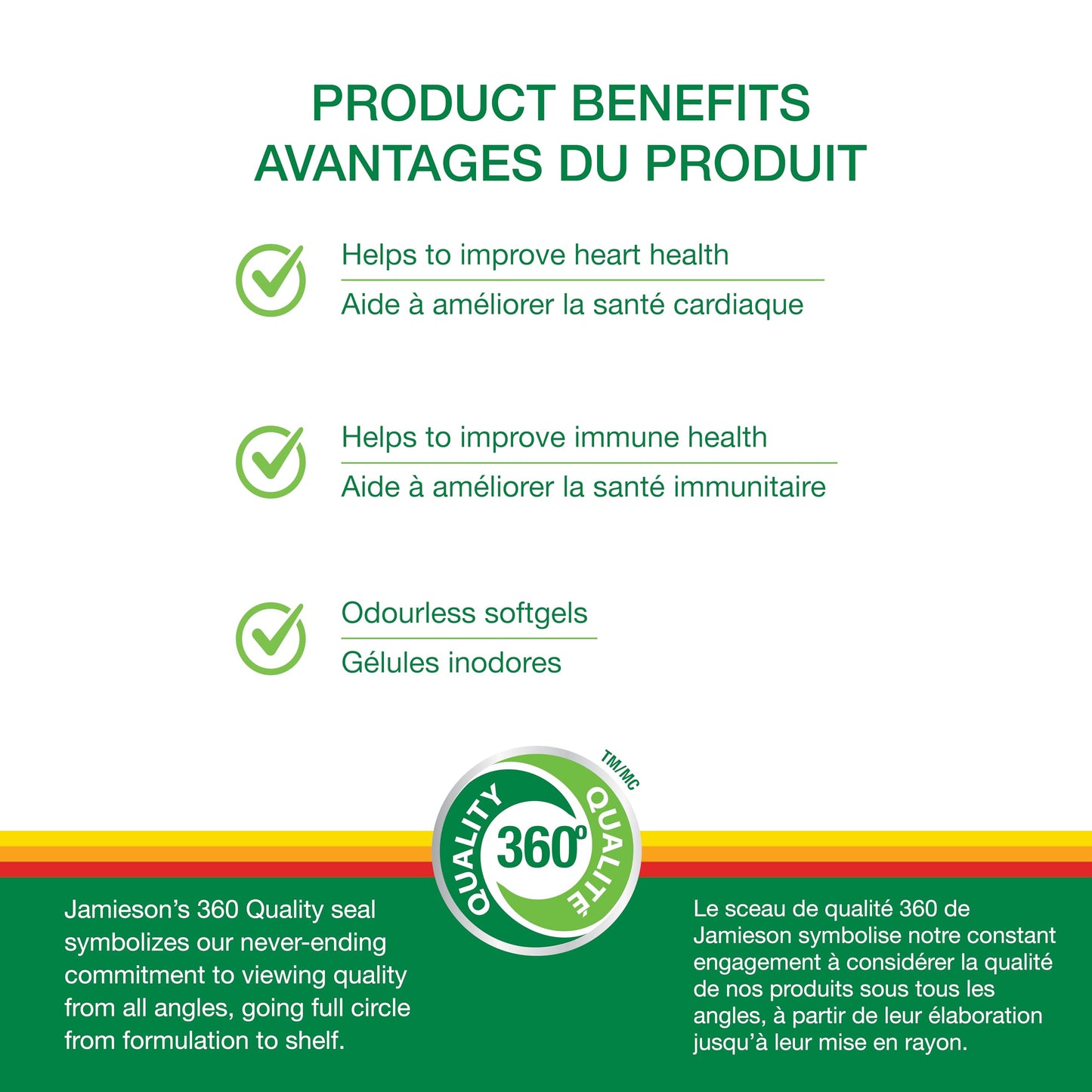 Jamieson Odourless Garlic 500mg Softgels, 300 Softgels