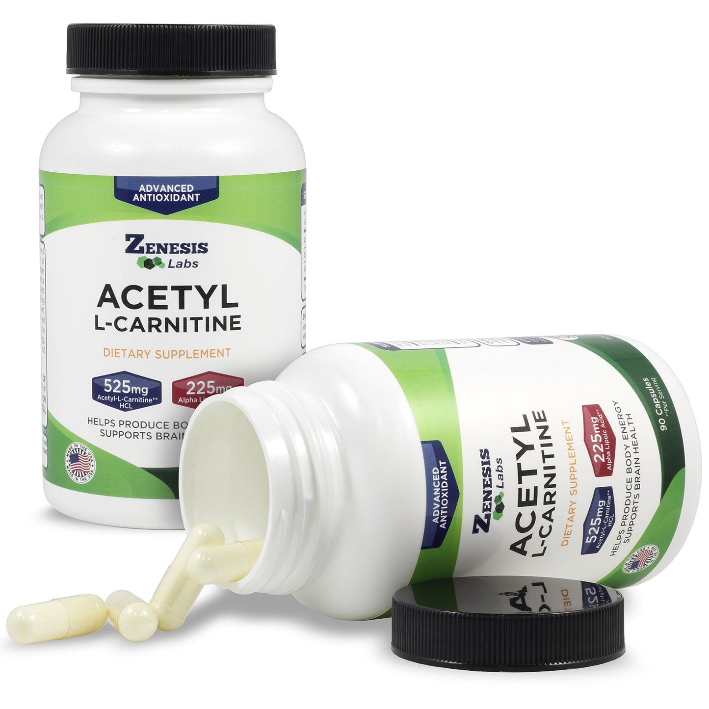 Zenesis Labs Acetyl L-Carnitine with Alpha Lipoic Acid Capsules, 270 Count