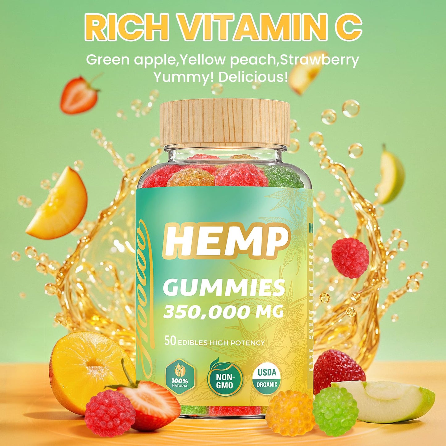 HOOLOO Hemp Gummies Gummy 2 Count