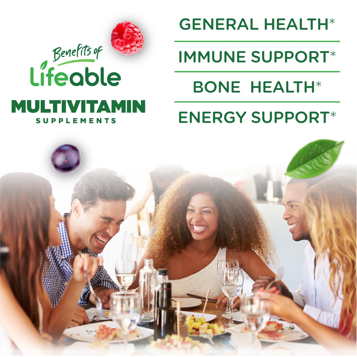 Lifeable Sugar Free Multivitamin for Men Gummies 90 Gummies