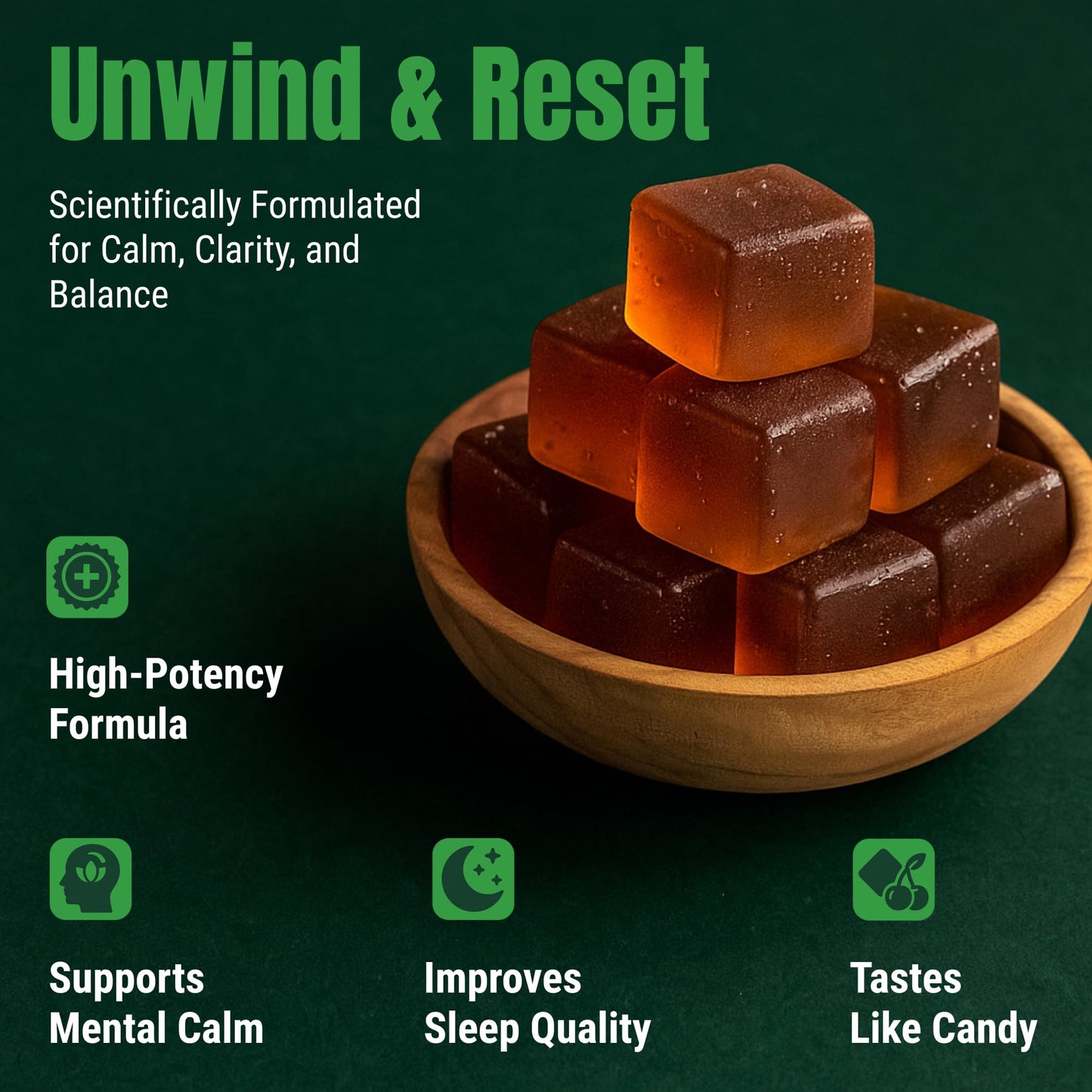 PRIMO KAVA Kava Gummies 375mg, 30 Count