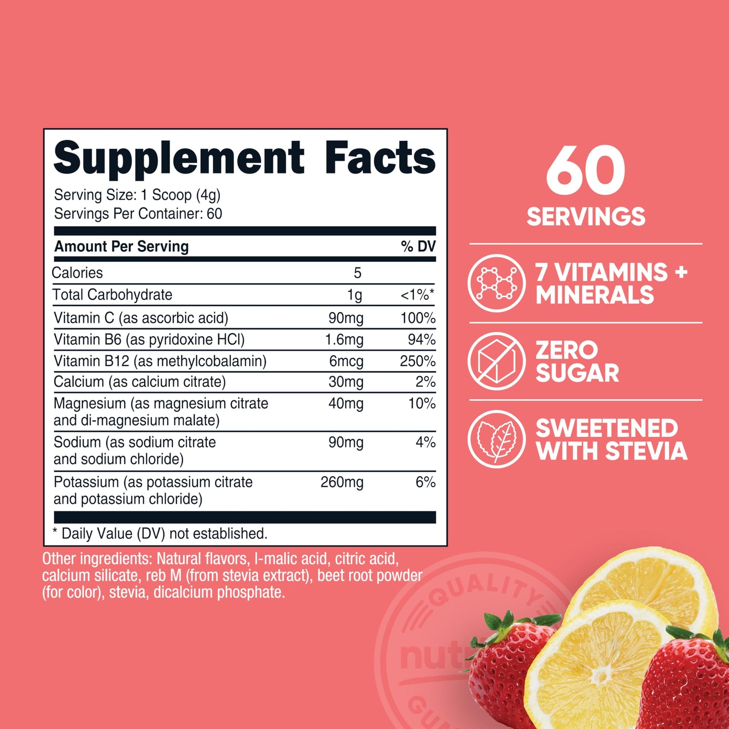 Nutricost Electrolytes Complex Powder 8.6 Ounce