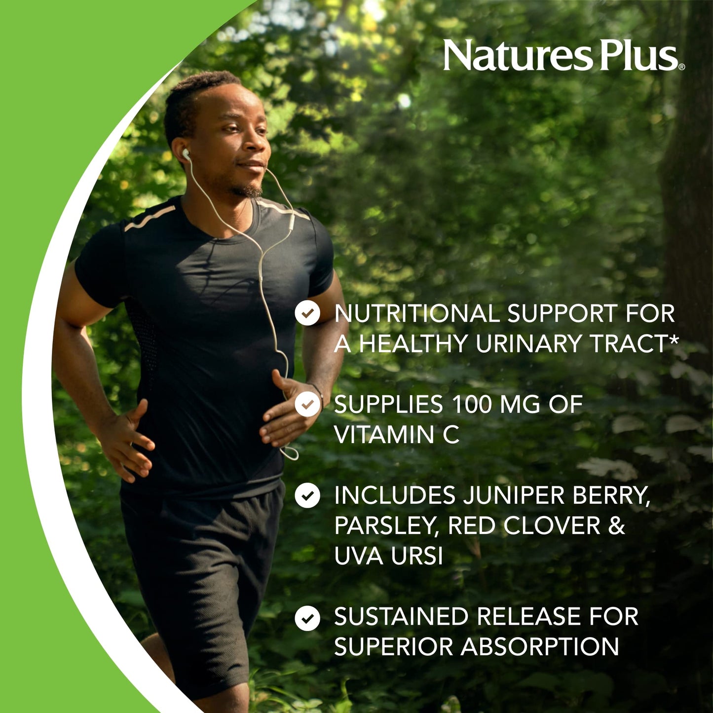 NaturesPlus Ultra Cranberry Sustained Release 1000mg with Vitamin C, Vegetarian, Gluten Free - 180 Tablets