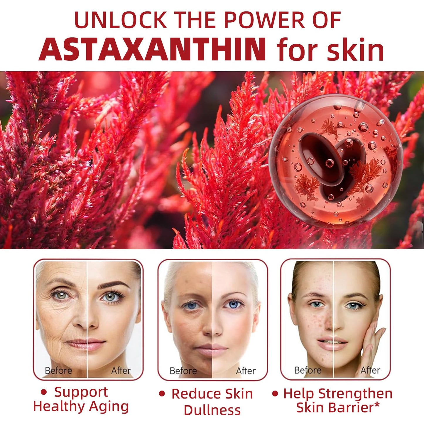 Skiseoy Astaxanthin 24mg Softgels, 300 Count