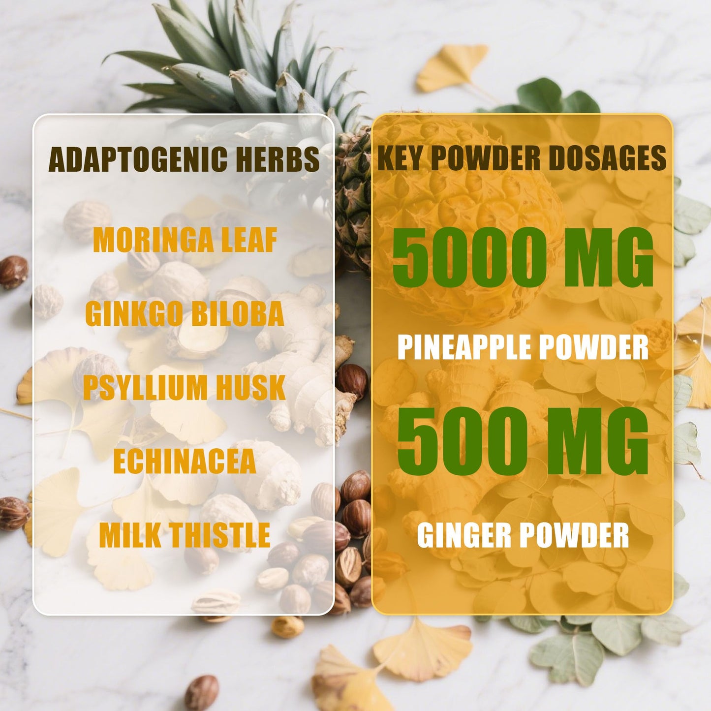QIN SHAN TANG Pineapple Ginger Shots Powder 6.35 Oz