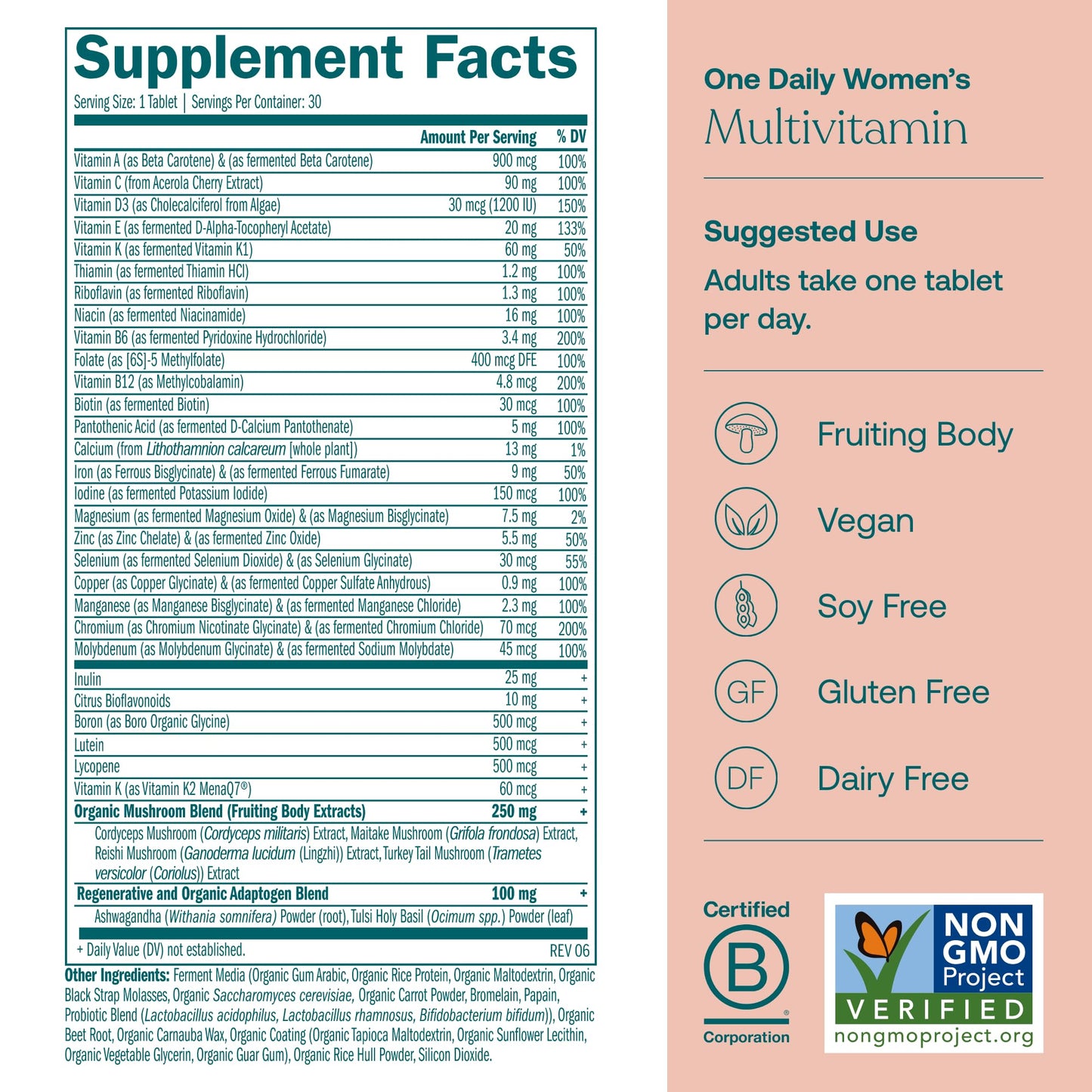 True Grace One Daily Women’s Multivitamin & Omega-3 Fish Oil, Tablets & Softgels, 90 Count