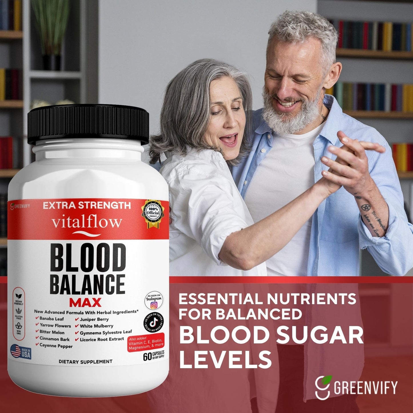 GREENVIFY VitalFlow Blood Balance Max Capsules 600