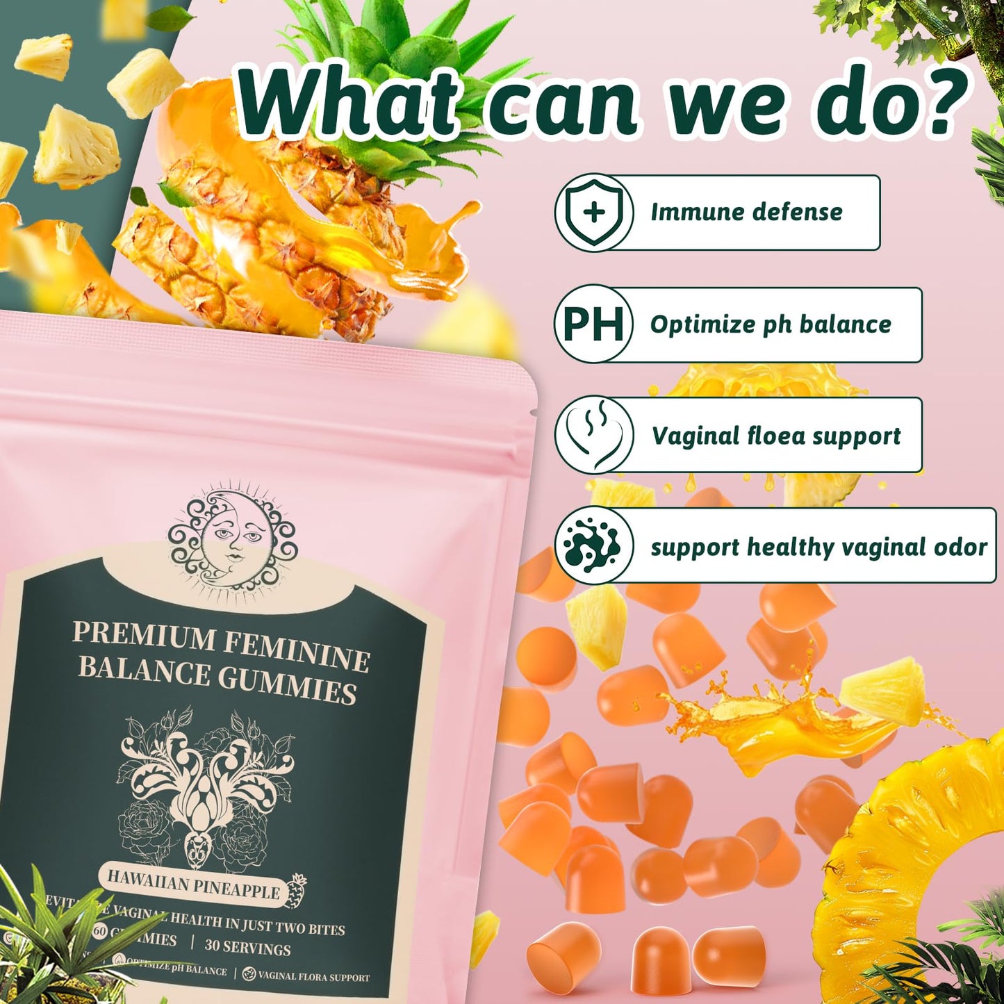 Mosslly Feminine Balance Gummies 60