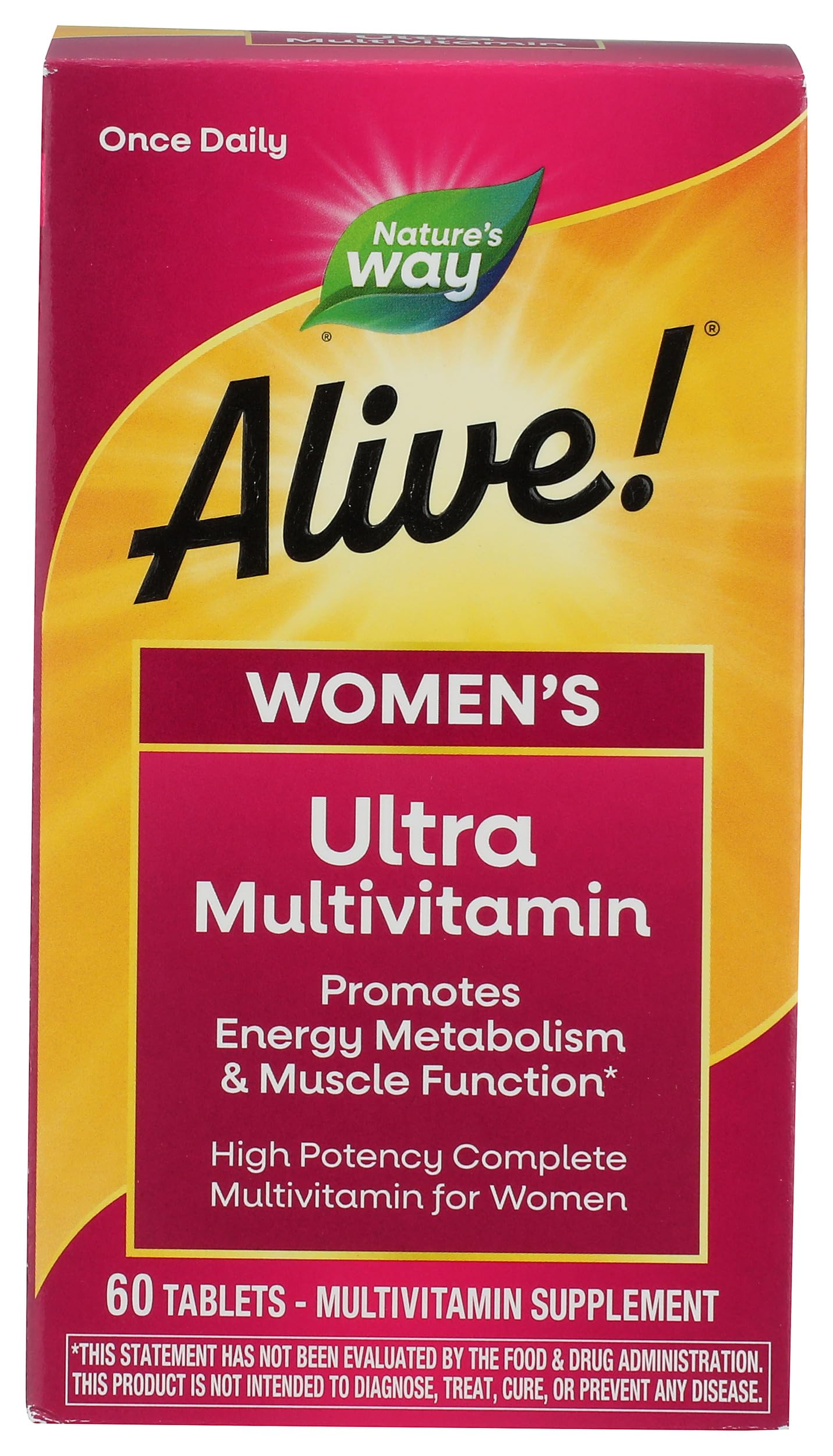Nature's Way Alive Once Daily Women Multivitamin Tablets, 60 Count