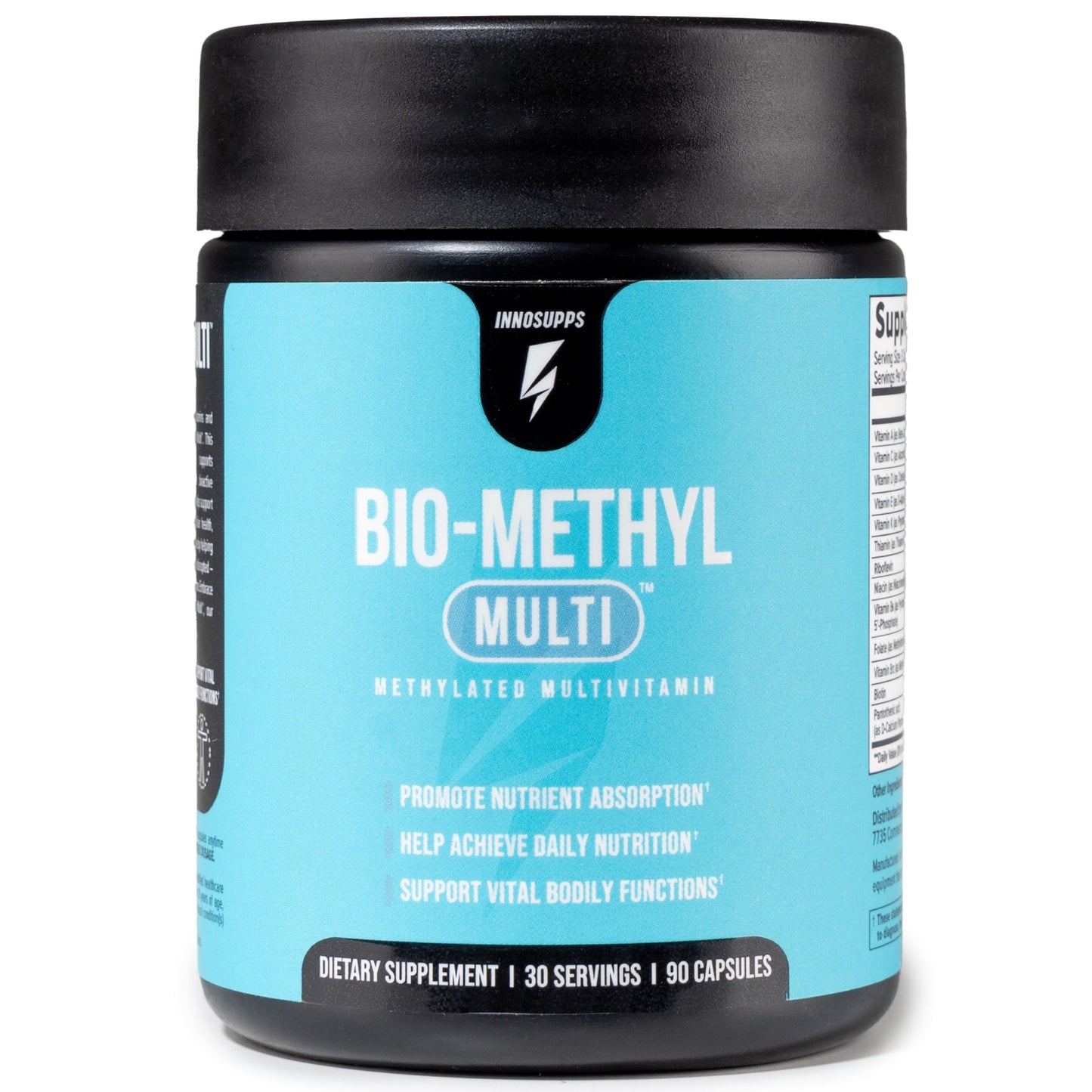 InnoSupps Bio-Methyl Multi - Methylated Multivitamin with Magnesium, Folate, Zinc, & Vitamins Capsules, 90 Count