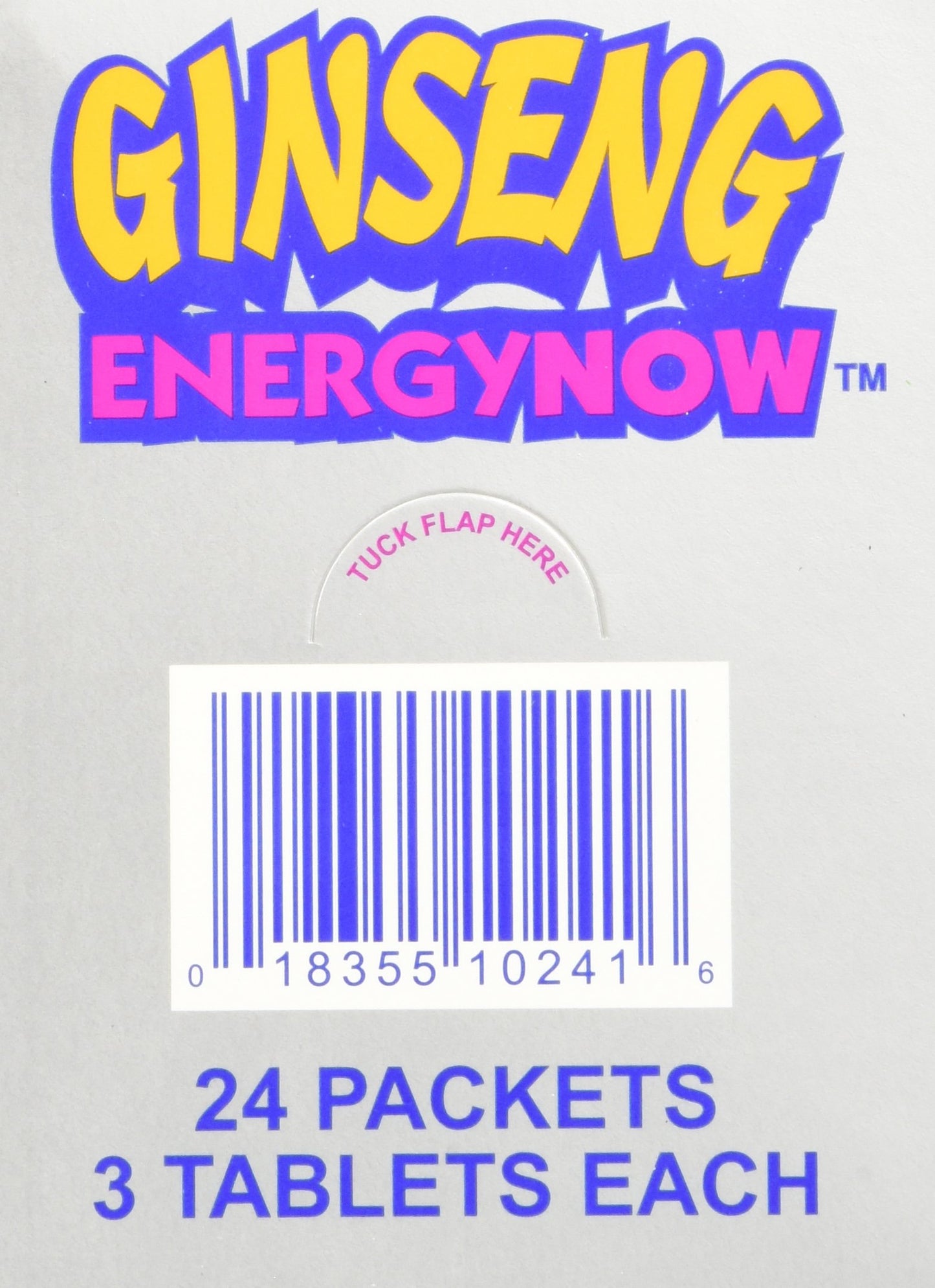PANAX GINSENG Ginseng Energy Now 72 Tablets