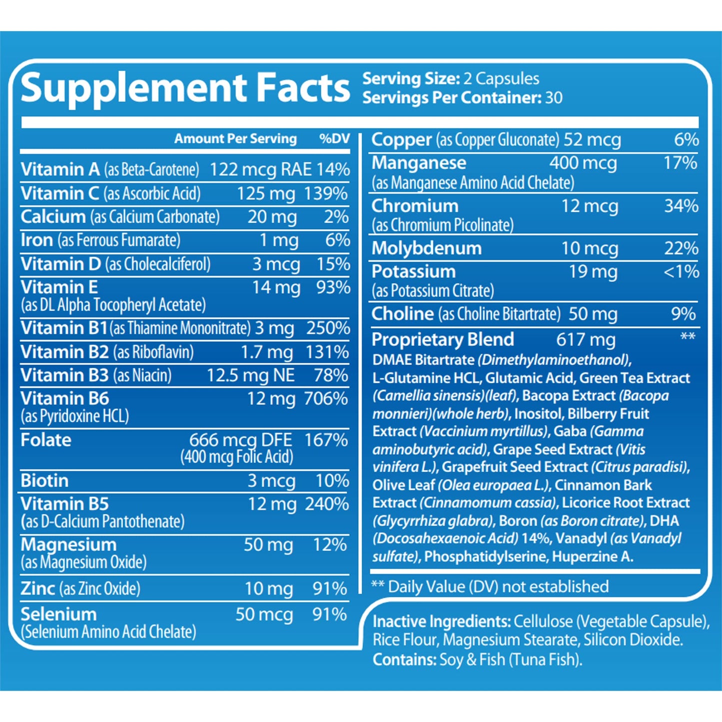 Luma By Laura Brain Support Supplement for Clarity, Memory, Mood, Focus, Mental Performance - Natural Nootropic for Cognitive Function with GABA and Green Tea Extract, 60 Capsules