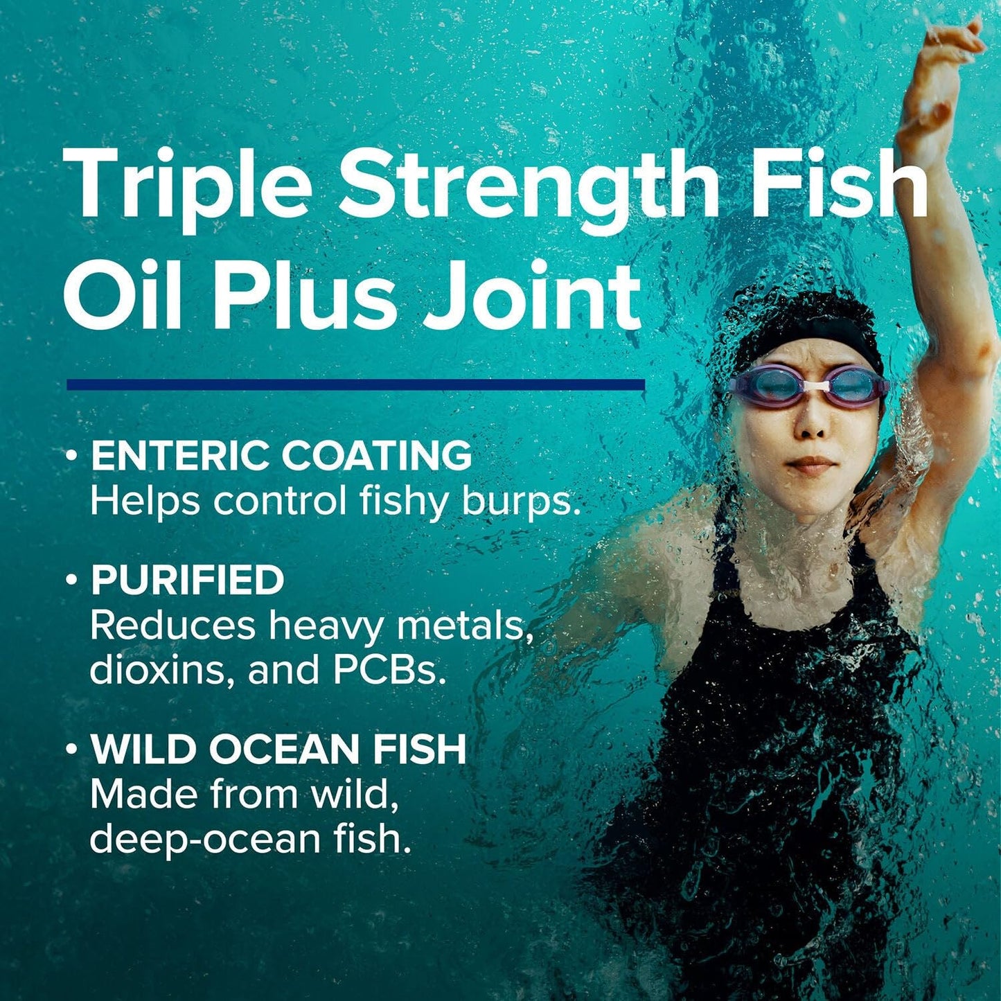 GNC Triple Strength Fish Oil Plus Joint Omega-3 Softgels 60 Count