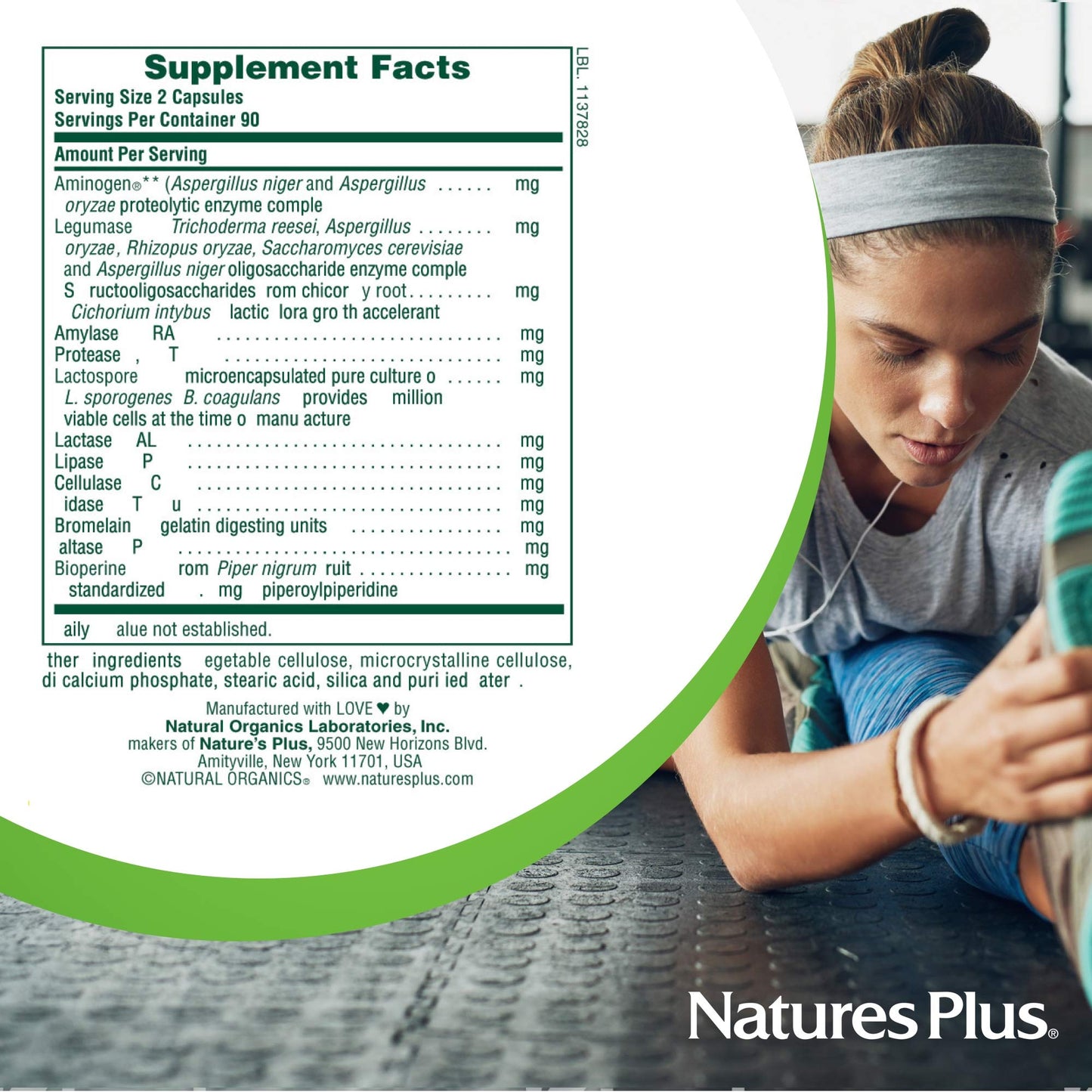 NaturesPlus Acti-Zyme Capsule, 180 Capsules