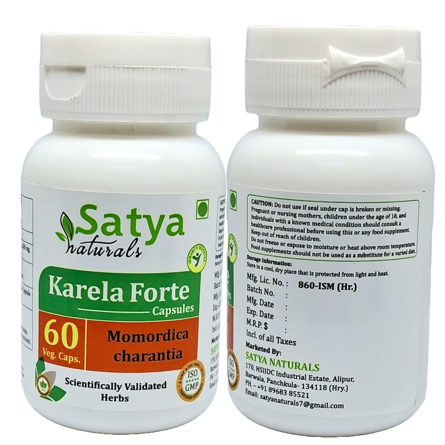 Satya Naturals Bitter Melon Forte Capsule 500 mg, 120 Count