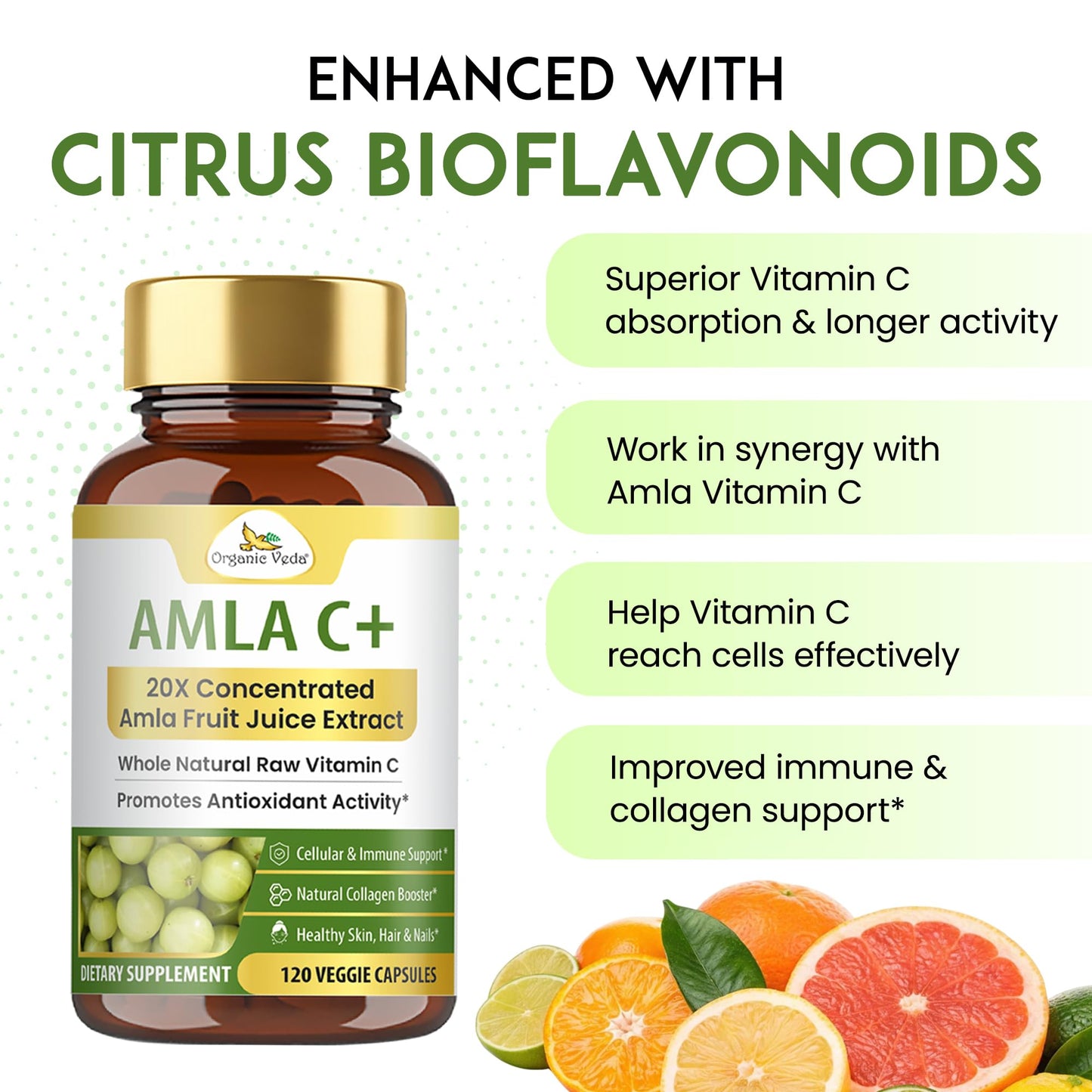 Organic Veda Amla Capsules, 120-Count