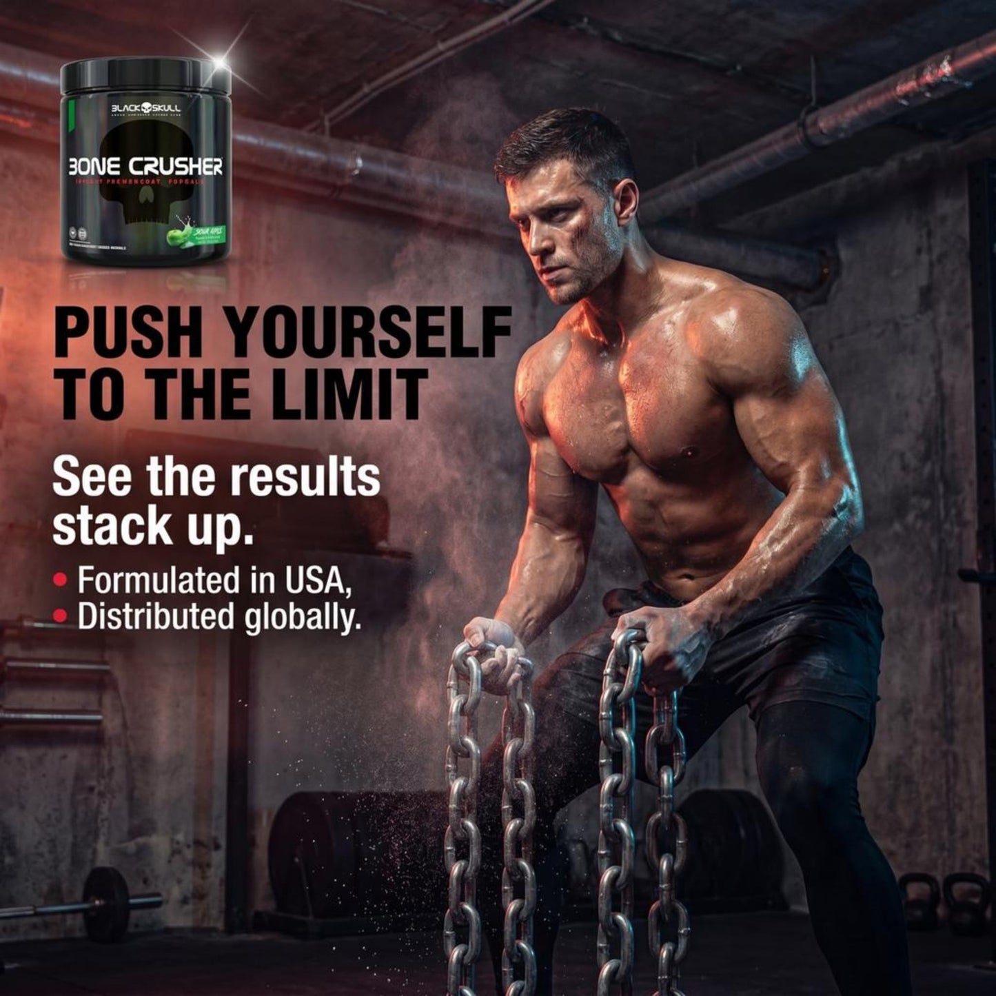 BLACK SKULL Bone Crusher Pre Workout Powder Capsule 60 Capsules