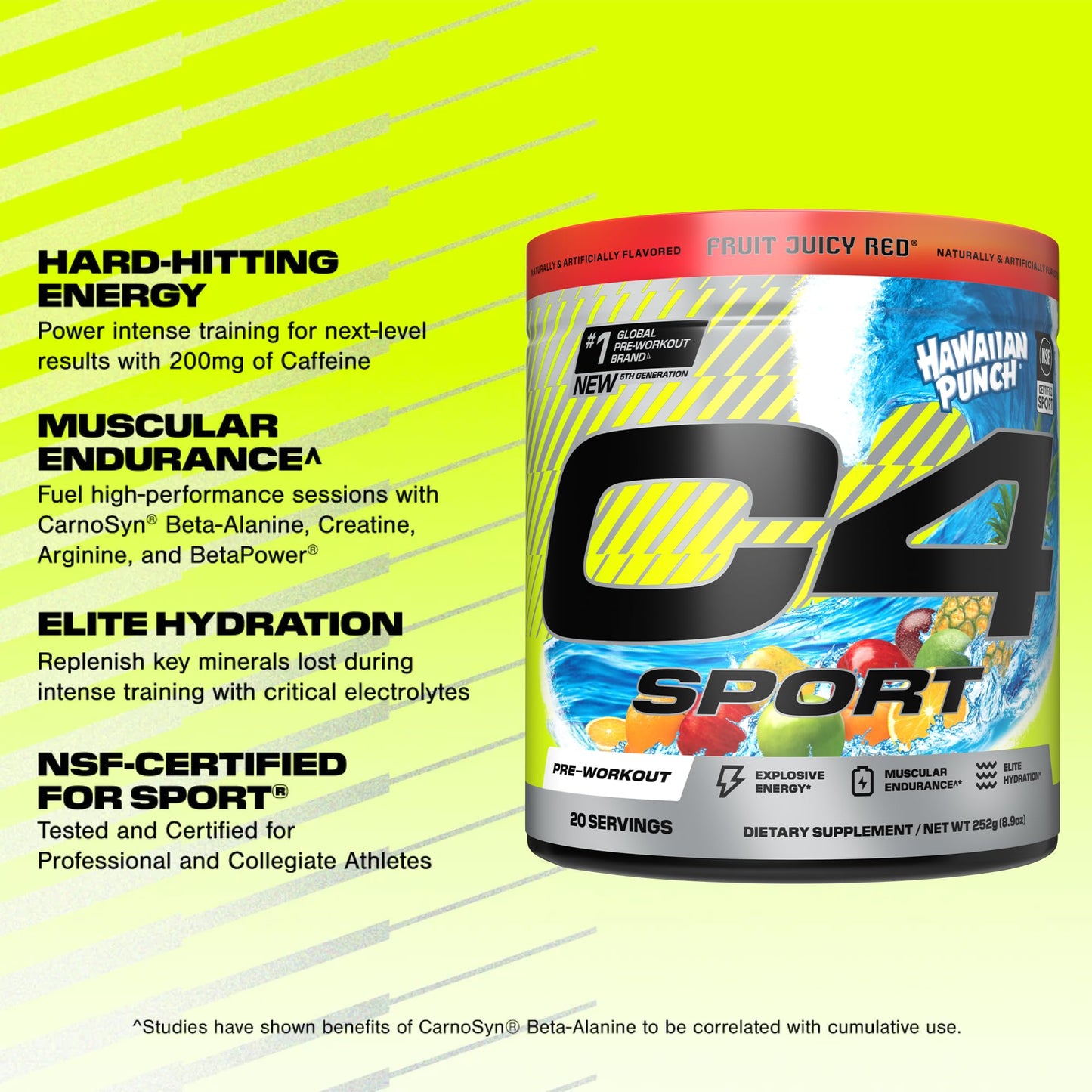 C4 Sport Pre Workout Powder 8.61 oz