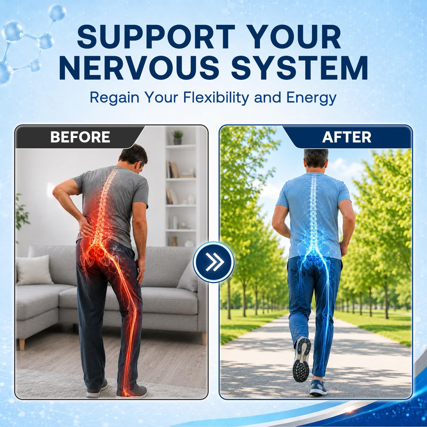 Hovika Neuropathy Support Supplement for Sciatic Nerve Health Softgels, 180 Softgels