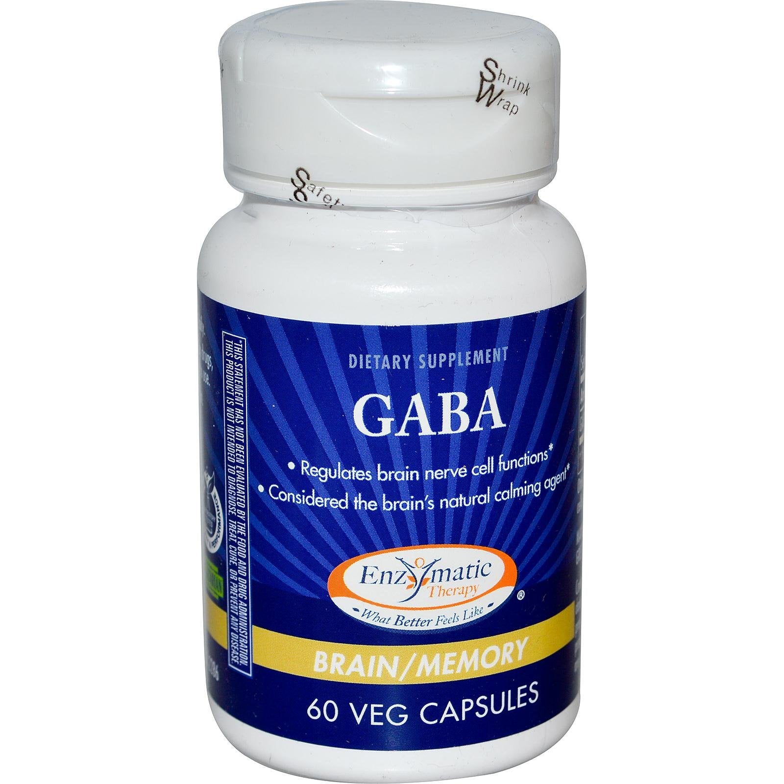 Enzymatic Therapy GABA 250 mg Capsules, 60 Count