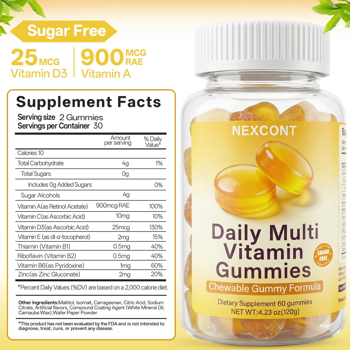 Oopeatol Multivitamin Gummies 60 Count
