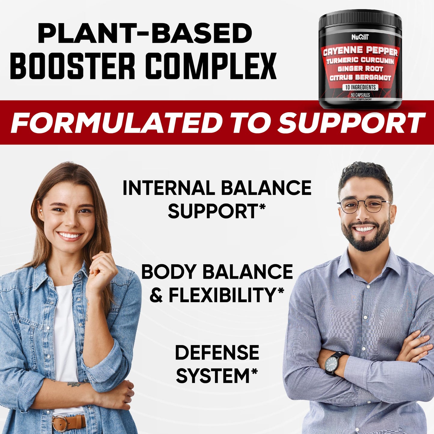 NUQIIT Cayenne Pepper Supplement Capsule, 90 Count