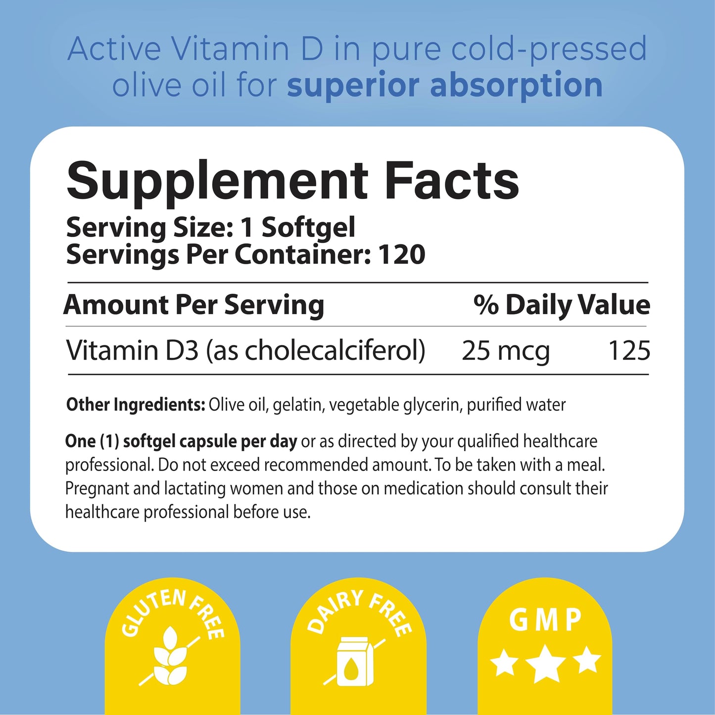 Pharma Nord D-Pearls 1000 iu (25 mcg) High Absorption Vitamin D3 Softgel, 1