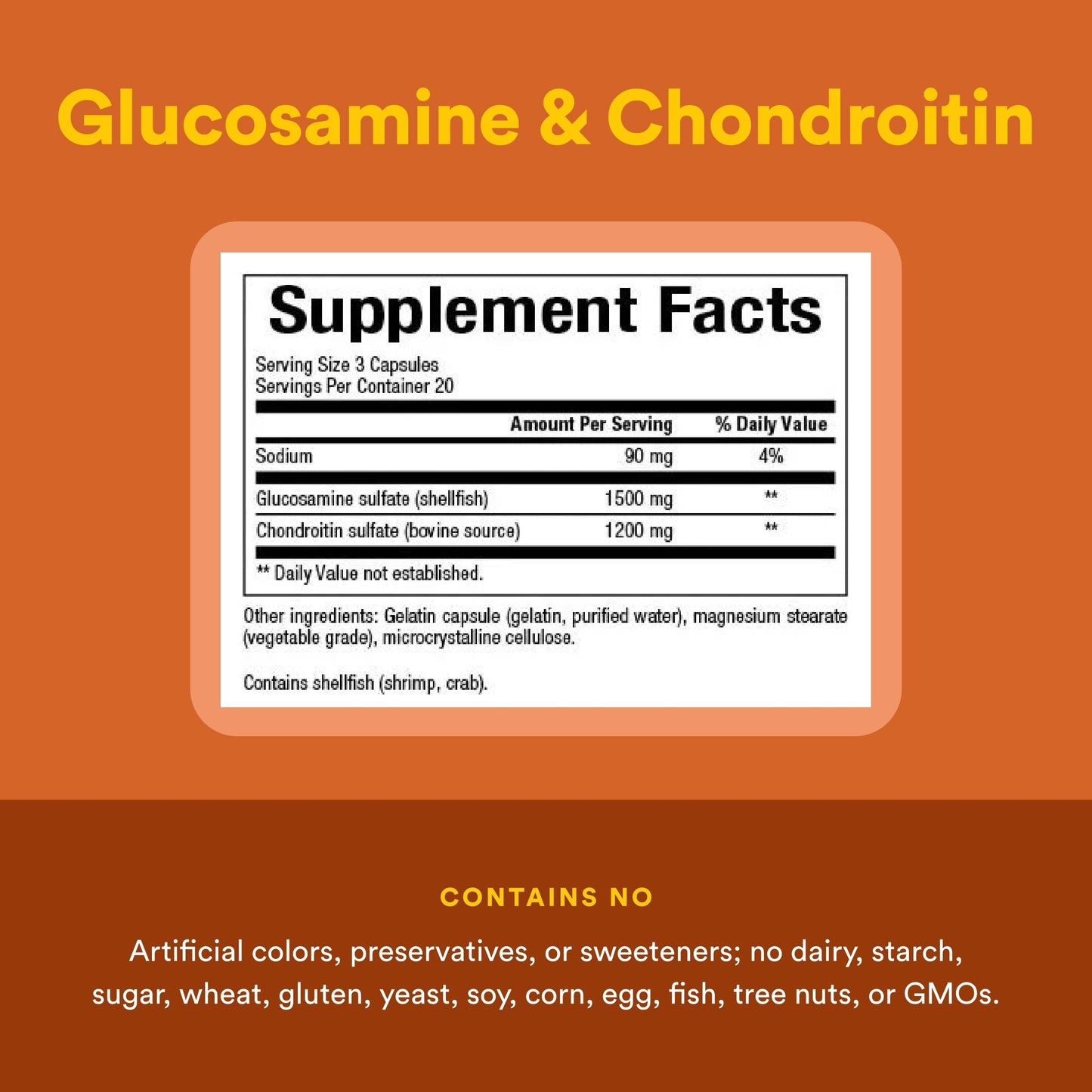 Natural Factors Glucosamine & Chondroitin Capsule 120 Capsules