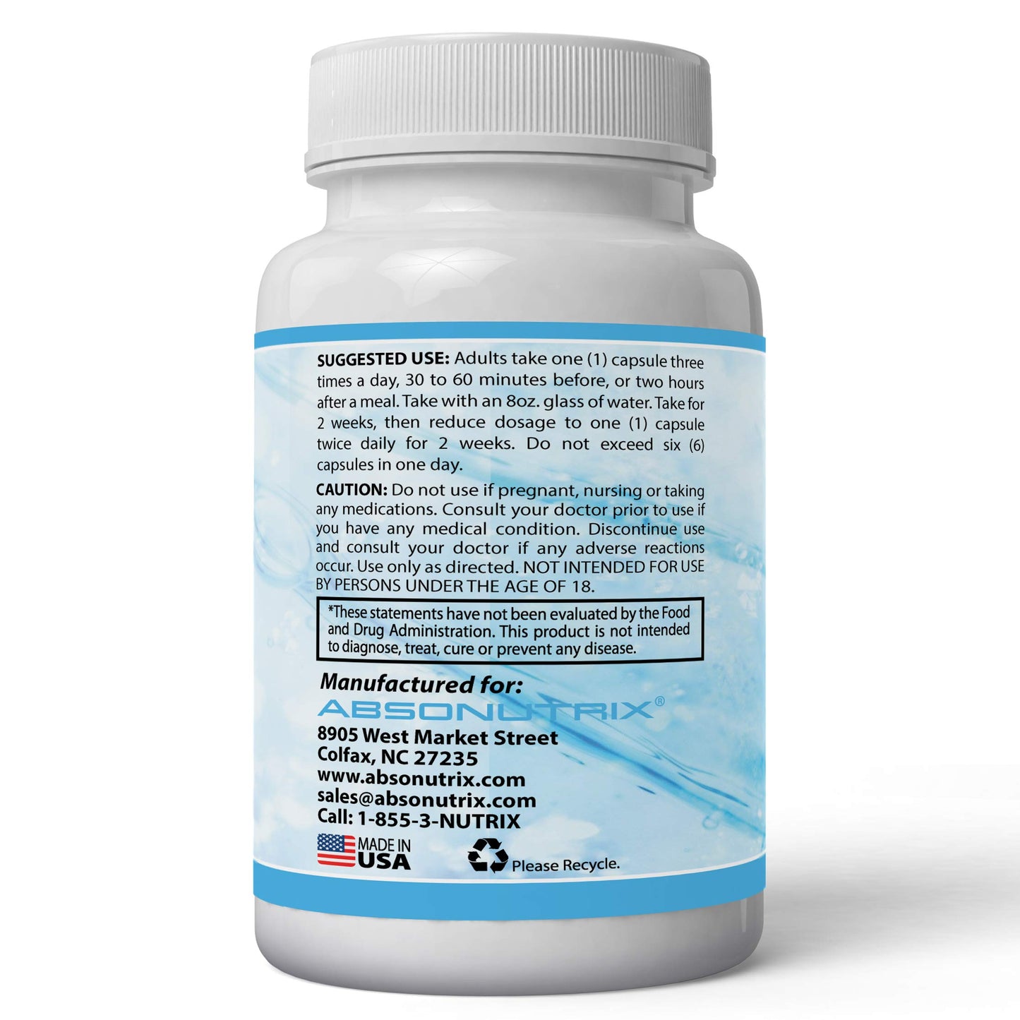 Absonutrix Lumbrokinase 40 mg Capsules, 60 Count