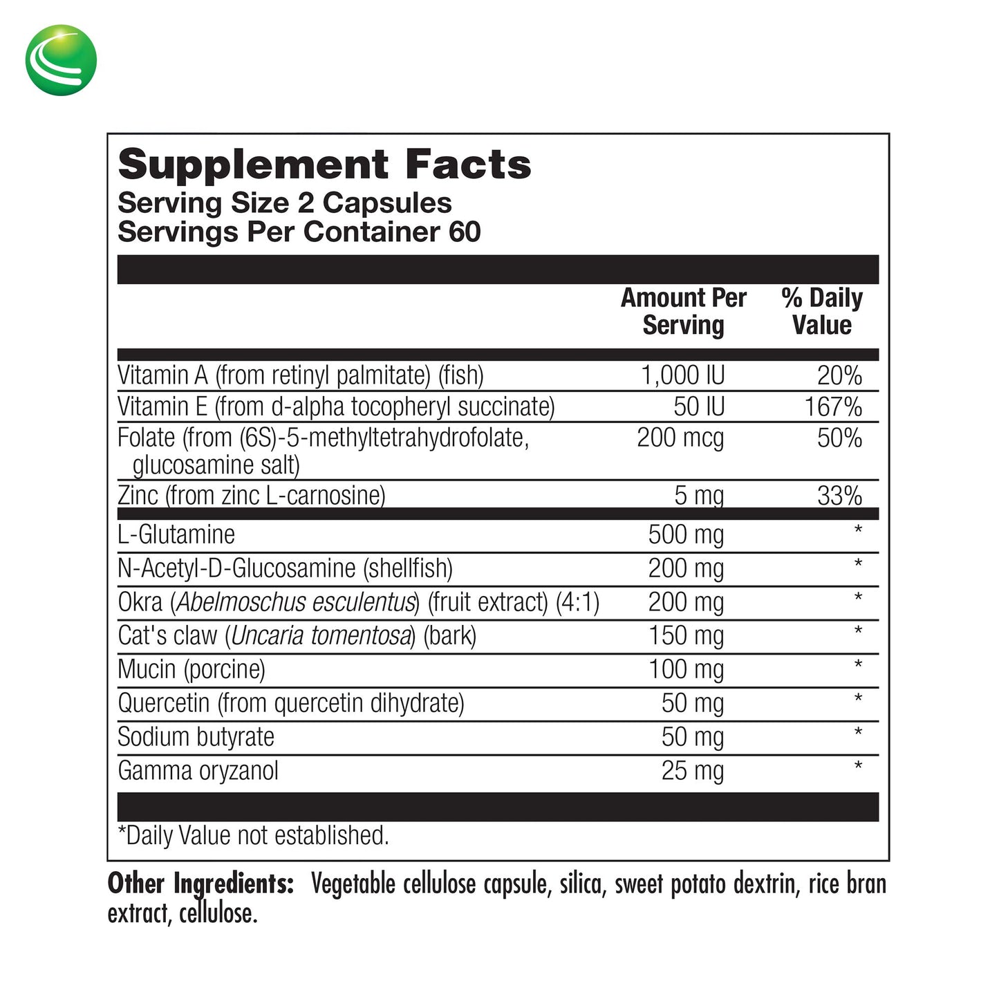 Nutra BioGenesis Intestinal Repair Capsules, 120 Capsules