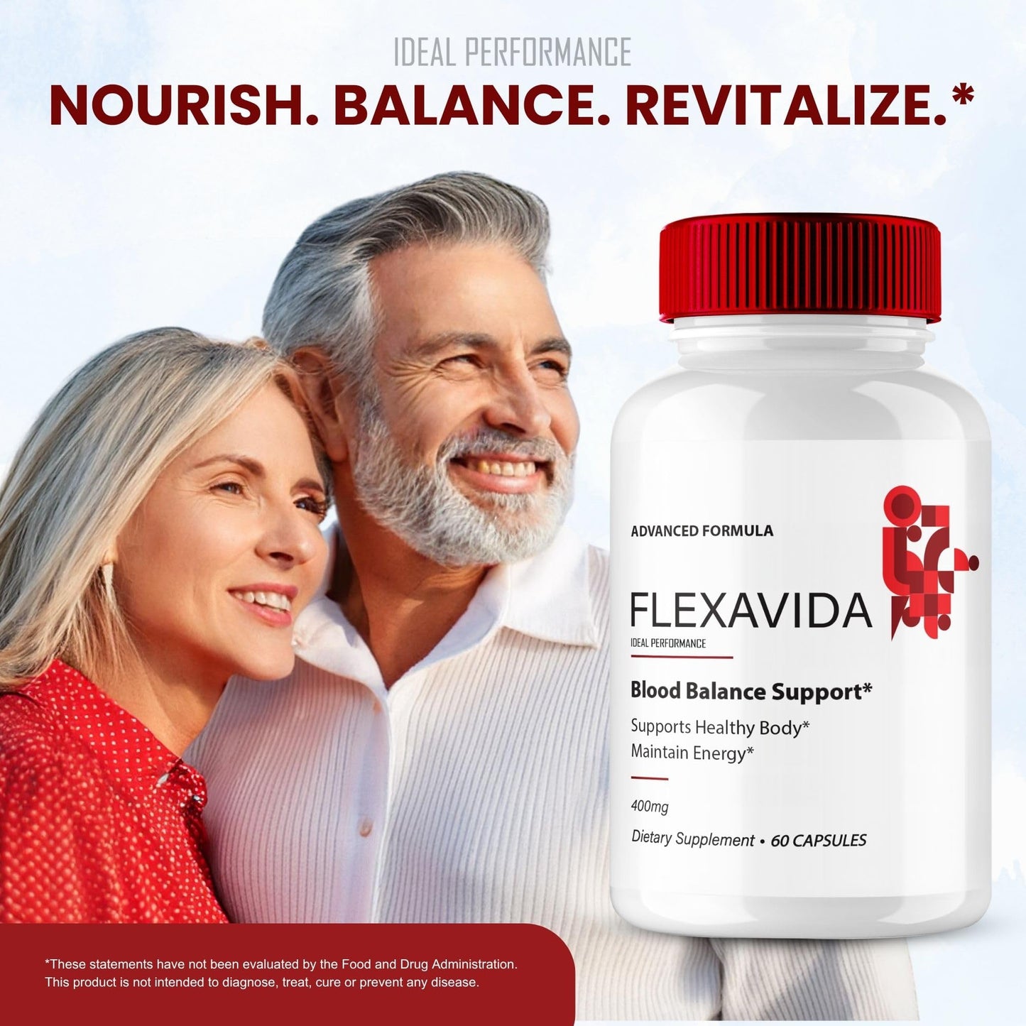 IDEAL PERFORMANCE Flexavida Blood Optimizer Capsule, 180 Count