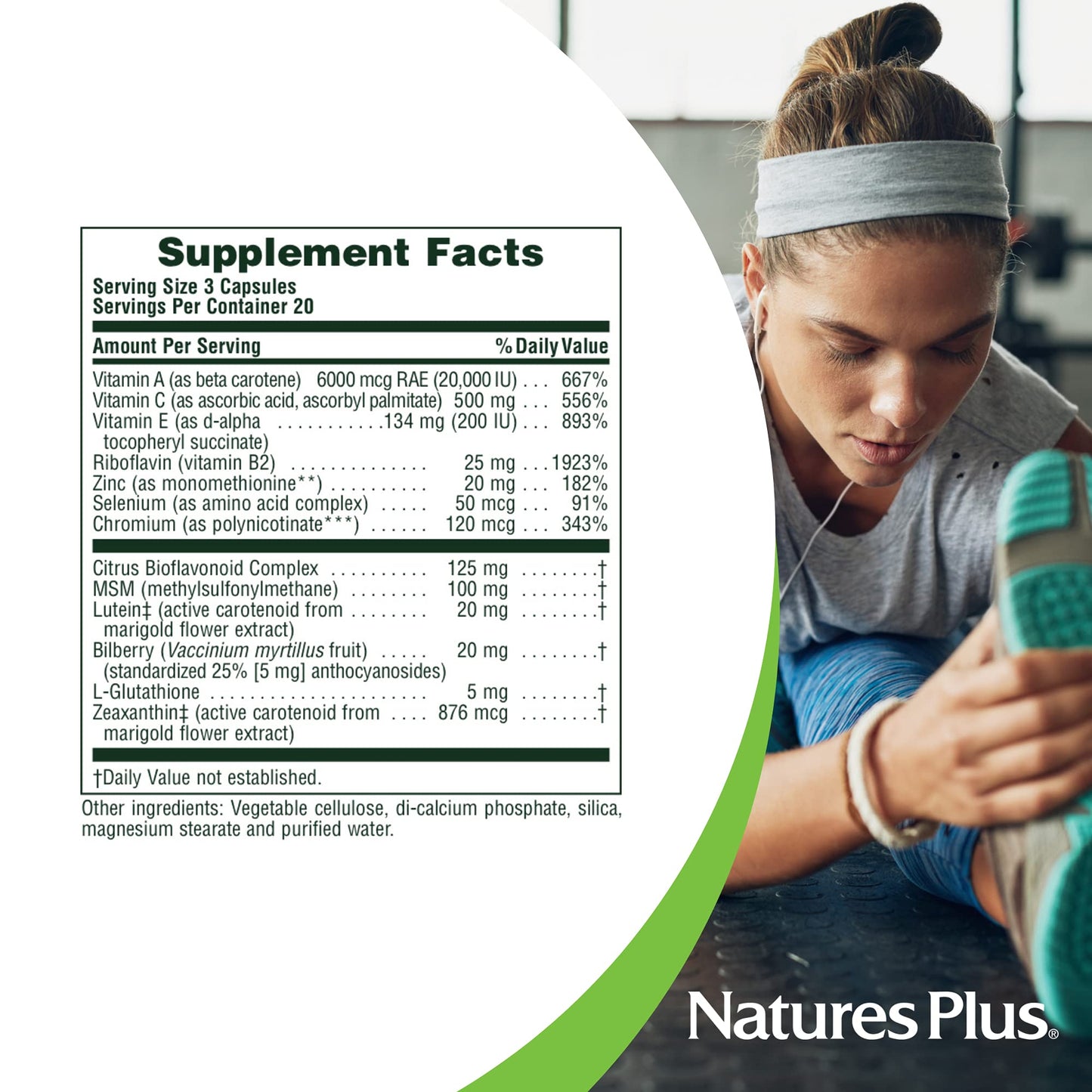 NaturesPlus Lutein Rx-Eye 60 Capsules