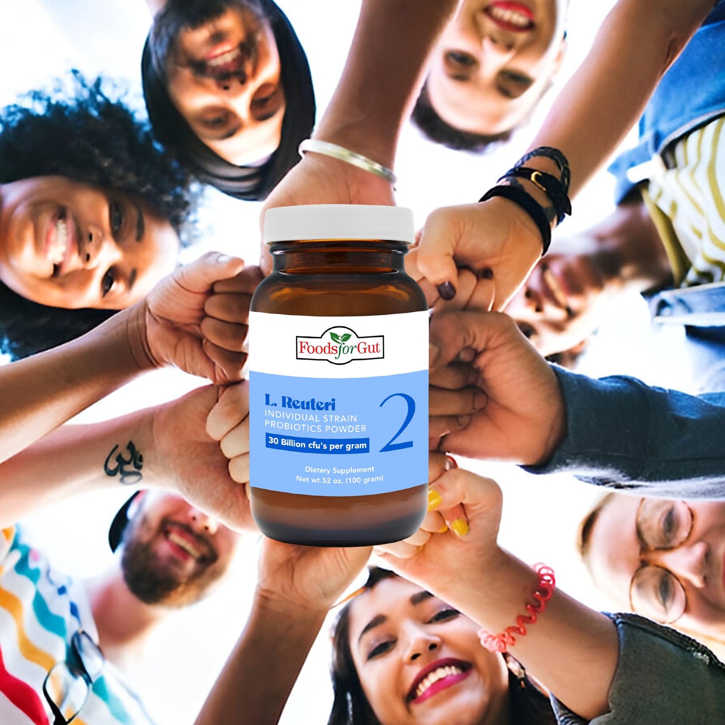 Foods For Gut Lactobacillus Reuteri 2 Probiotic Powder 100 Gram
