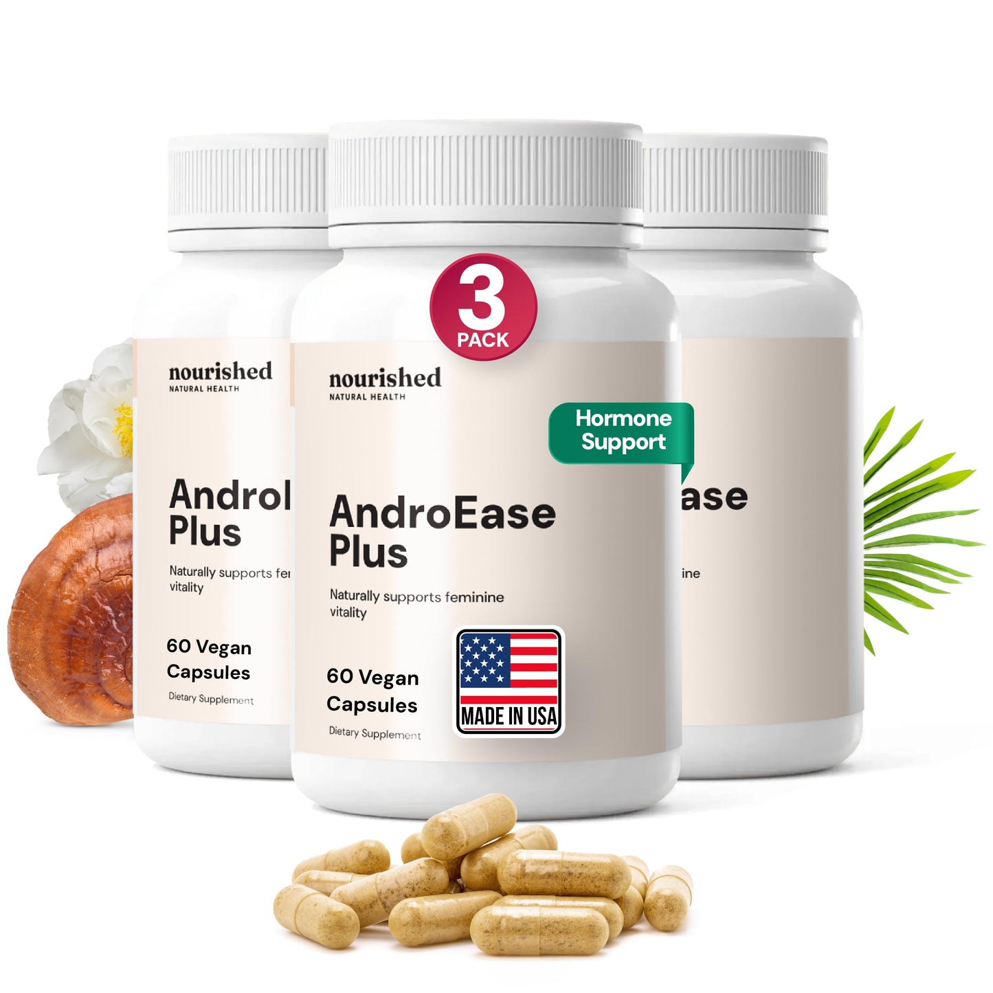 Nourished Natural Health AndroEase Plus Women's Balance Formula Capsule 180