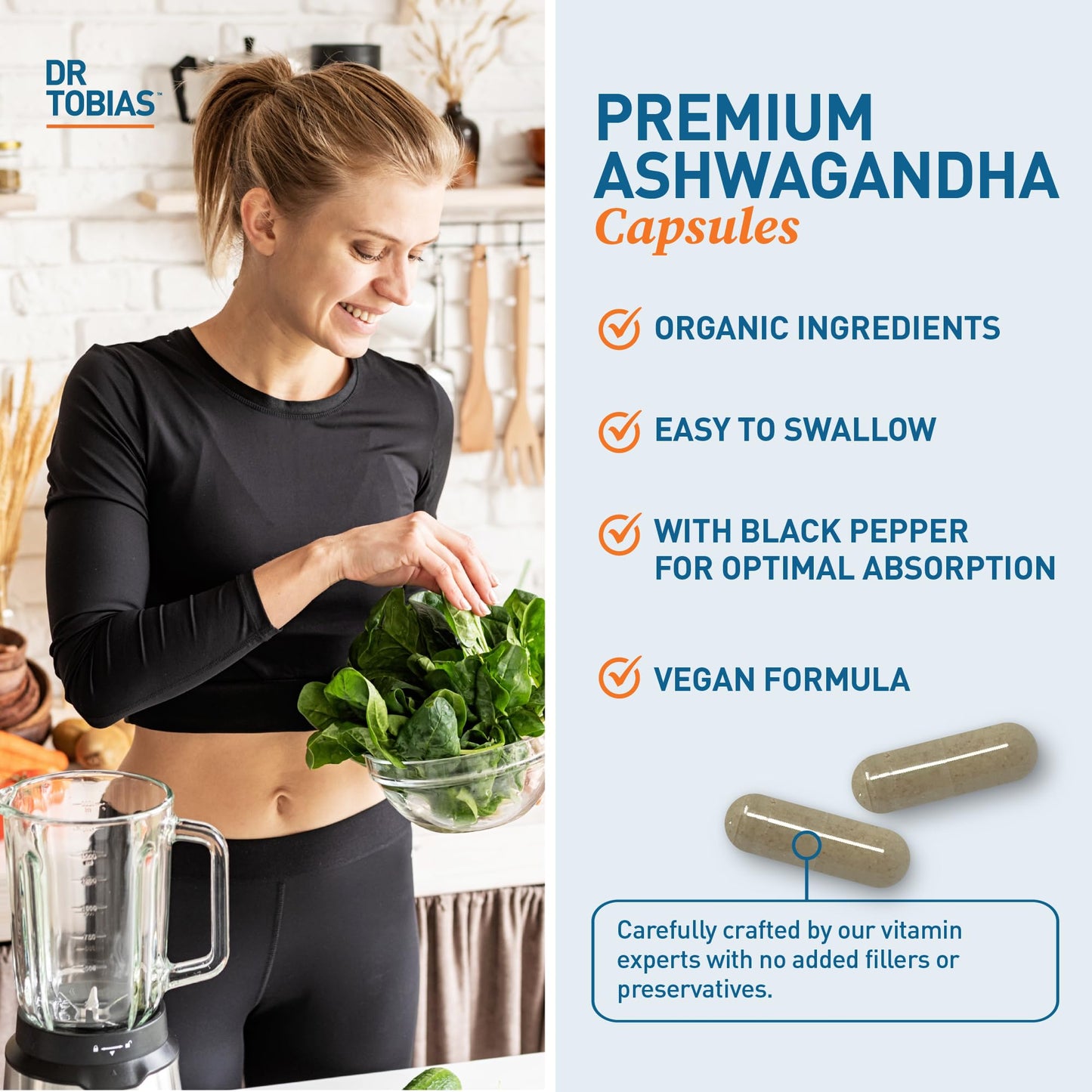 Dr. Tobias Ashwagandha Capsules, 60 Count