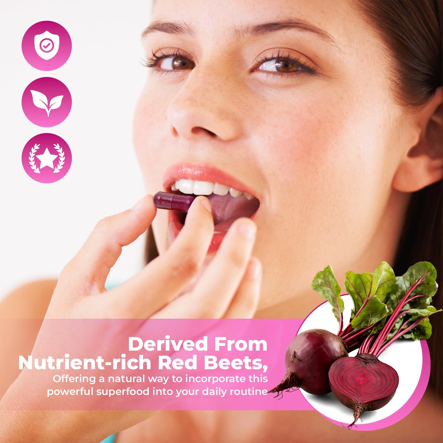 Nutrathrive Organic Beet Root Capsules 60 Capsules