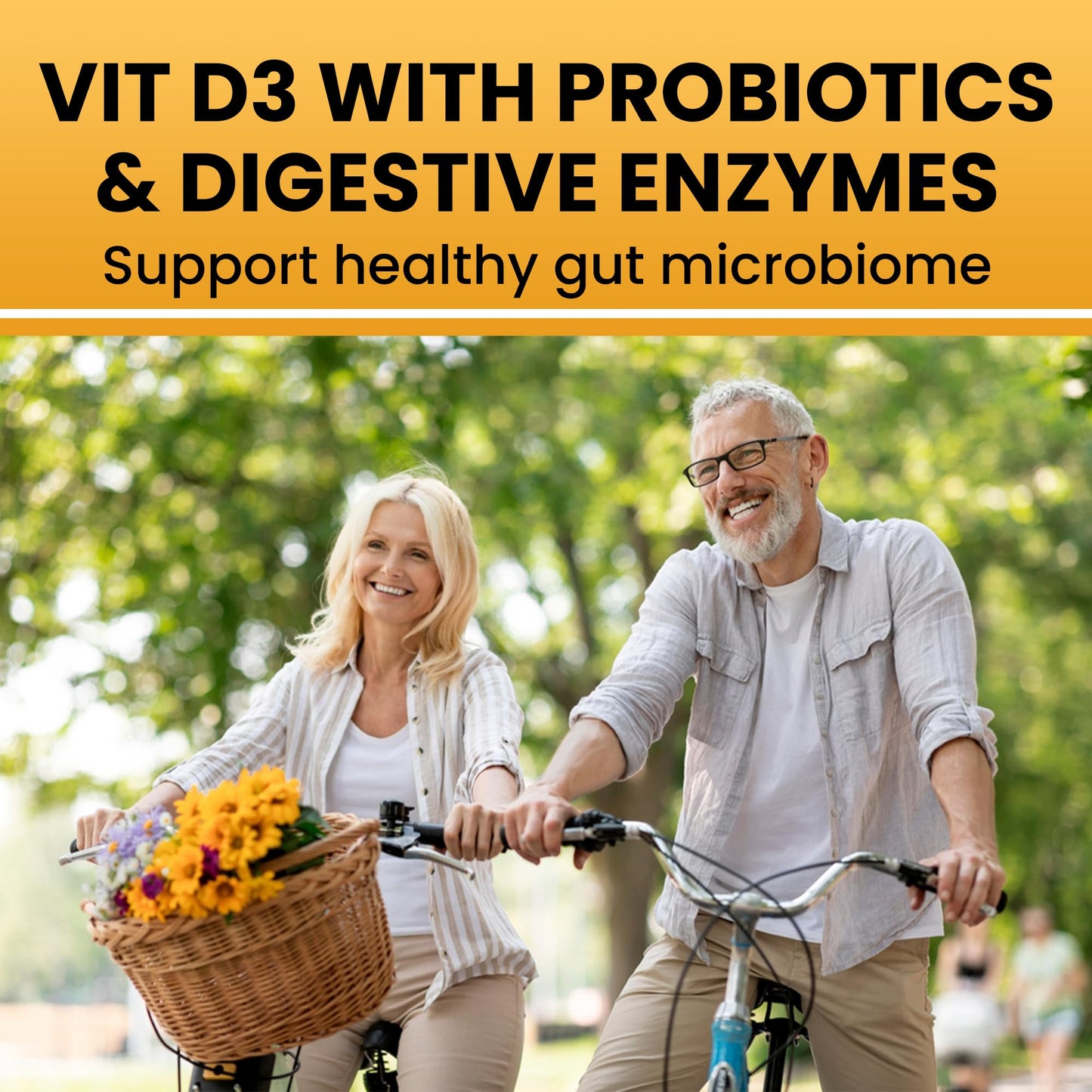 OPTIVIDA Bioavaiable Vegan Vitamin D3 4000 IU with Magnesium, Probiotics & Digestive Enzymes, 30 Capsules