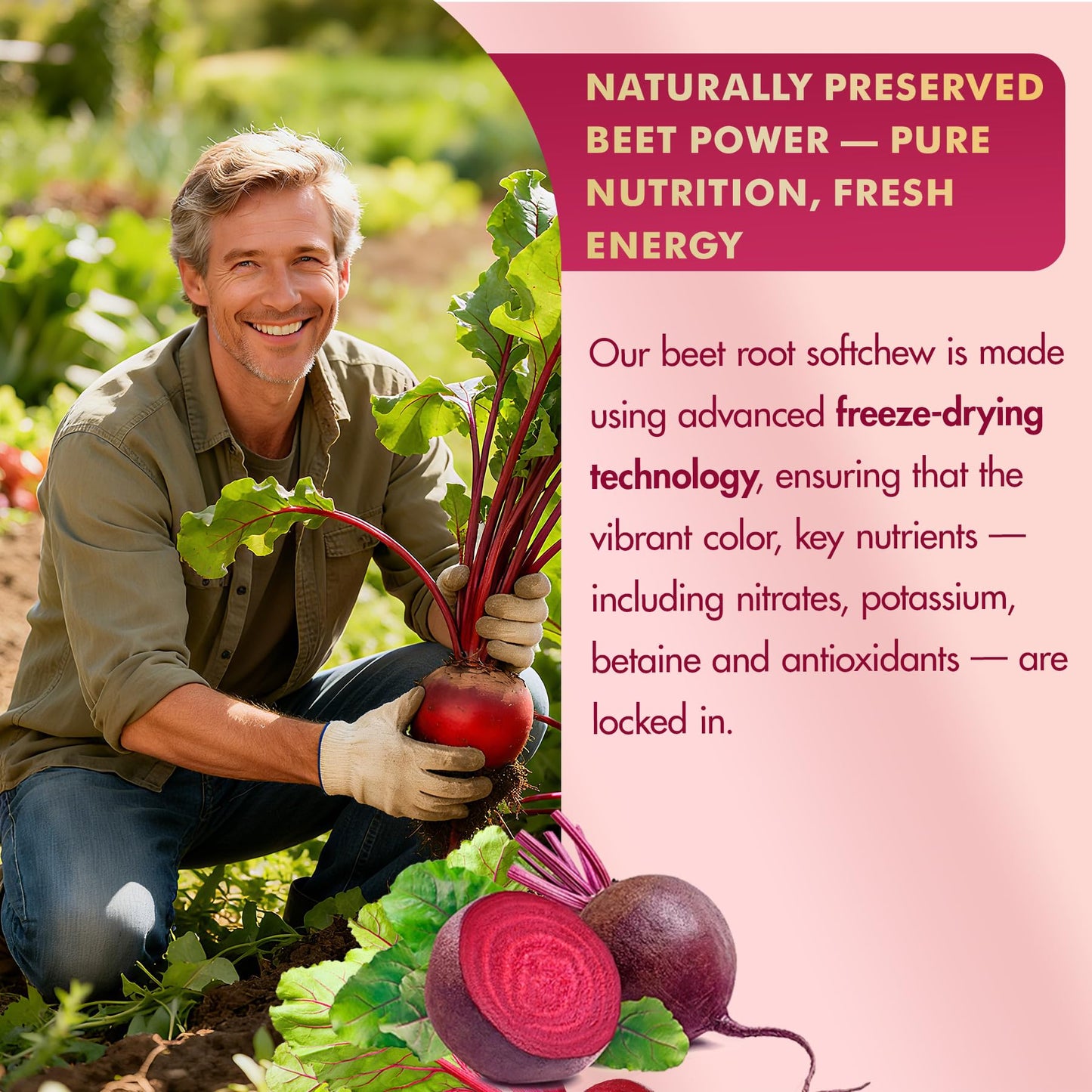 NEVISS Beet Root Gummies 60 Count