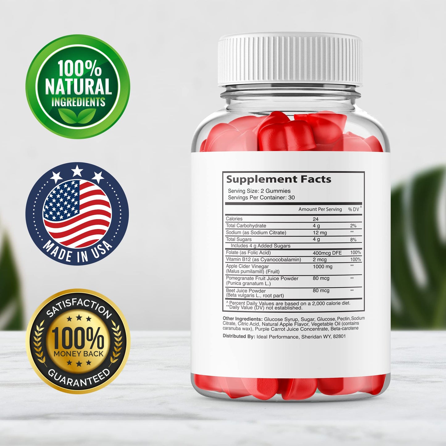IDEAL PERFORMANCE Lifetime Keto Max Gummies 120 Gummies
