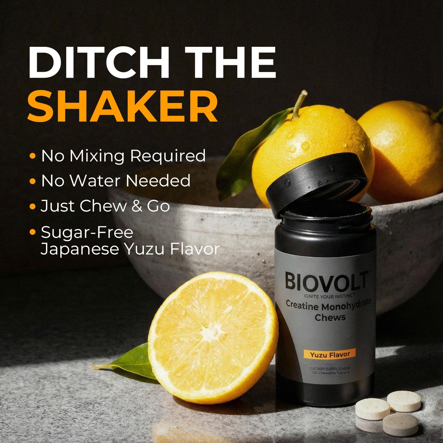 BIOVOLT Creatine Monohydrate Chews Chewable 240 Tablets