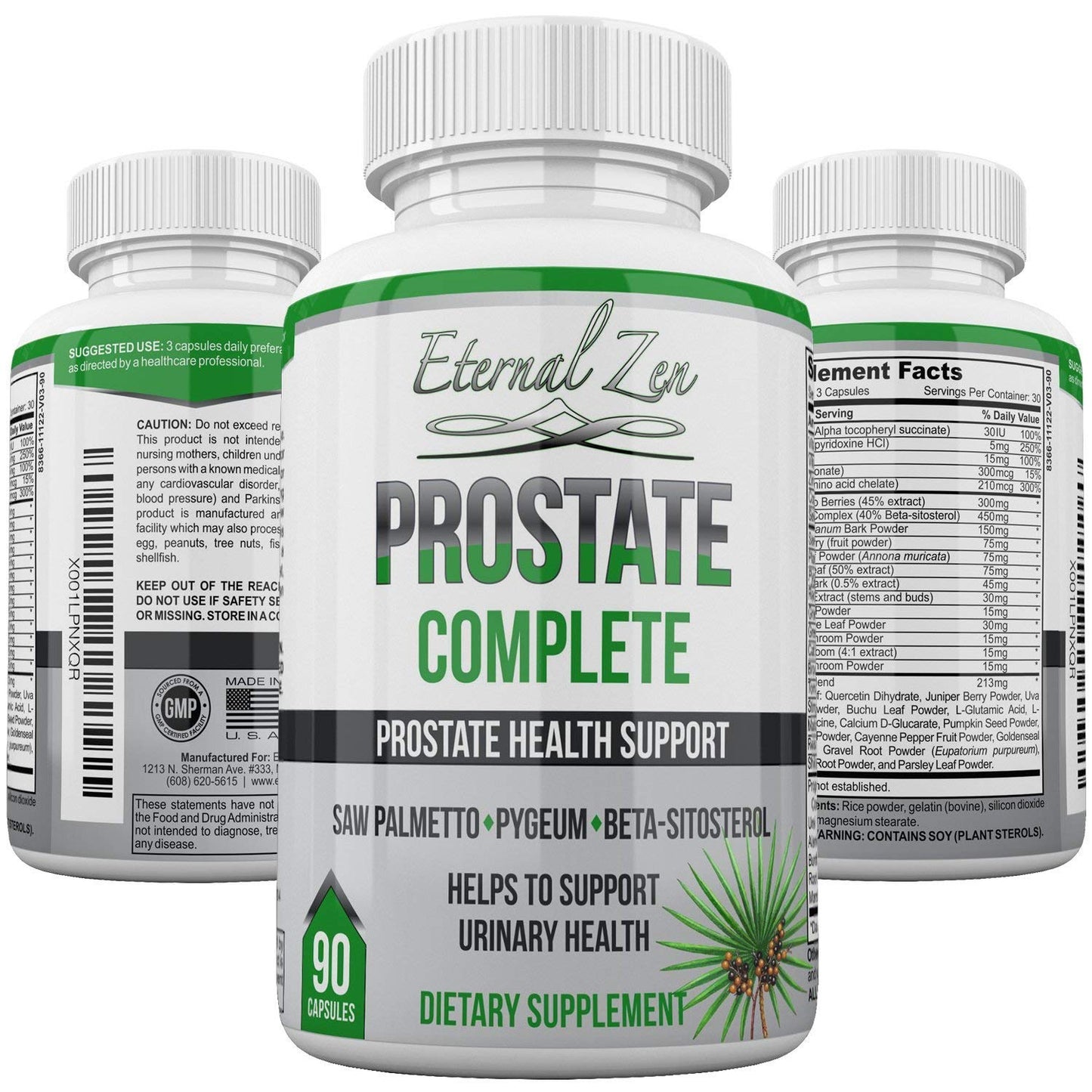 Eternal Zen Prostate Complete Herbal Health Support for Men Capsules, 1 Capsule