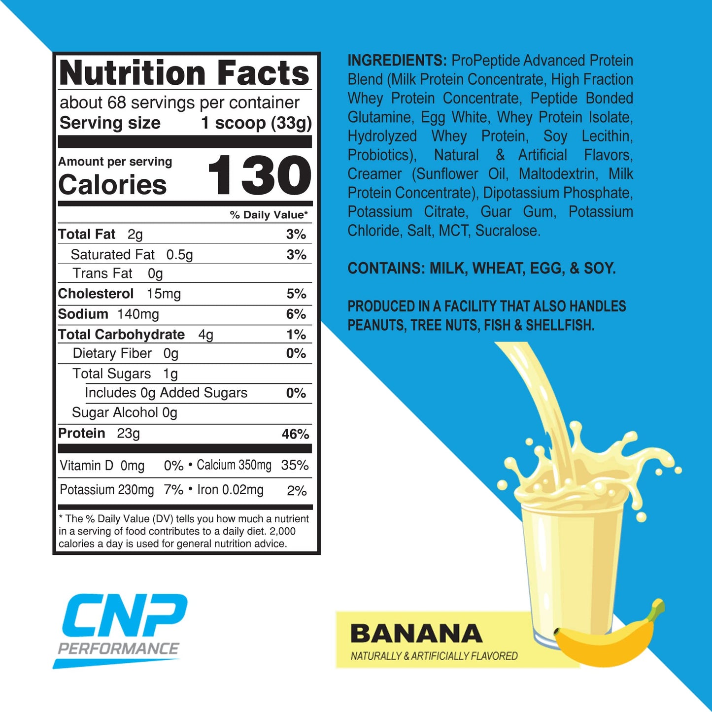 CNP Performance ProPeptide Protein Powder, 80 Servings