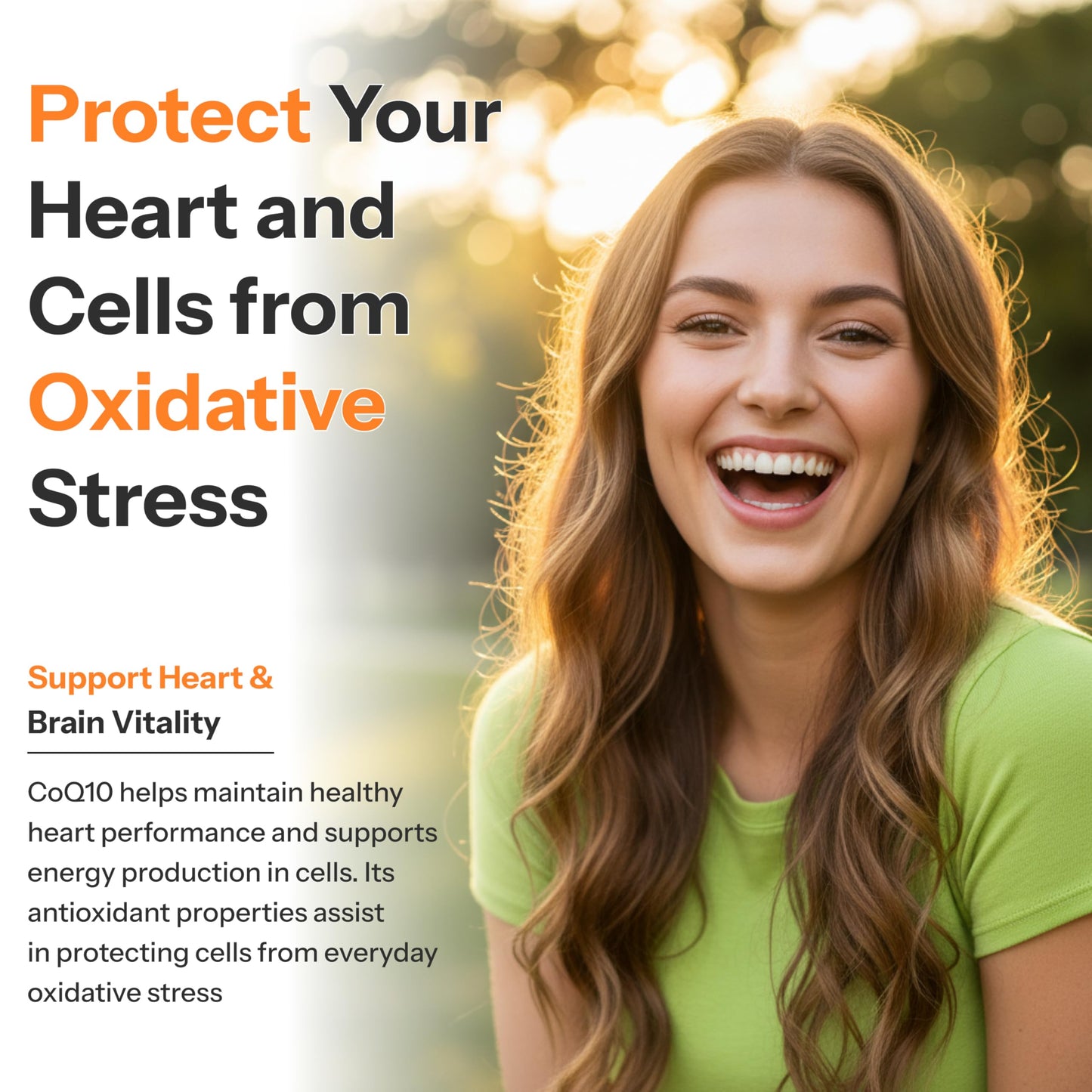 M NUTRITION CoQ10 100mg with Black Pepper – Enhanced Absorption Formula – Heart Health & Cellular Energy Support, 60 Capsules
